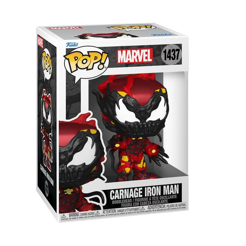 MARVEL POP! VINYL FIGURE CARNAGEIZED - IRON MAN 9 CM P038954 - Image 2