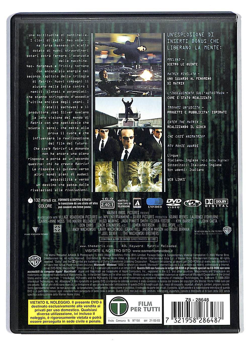 EBOND Matrix reloaded DVD DB747345 - Image 2
