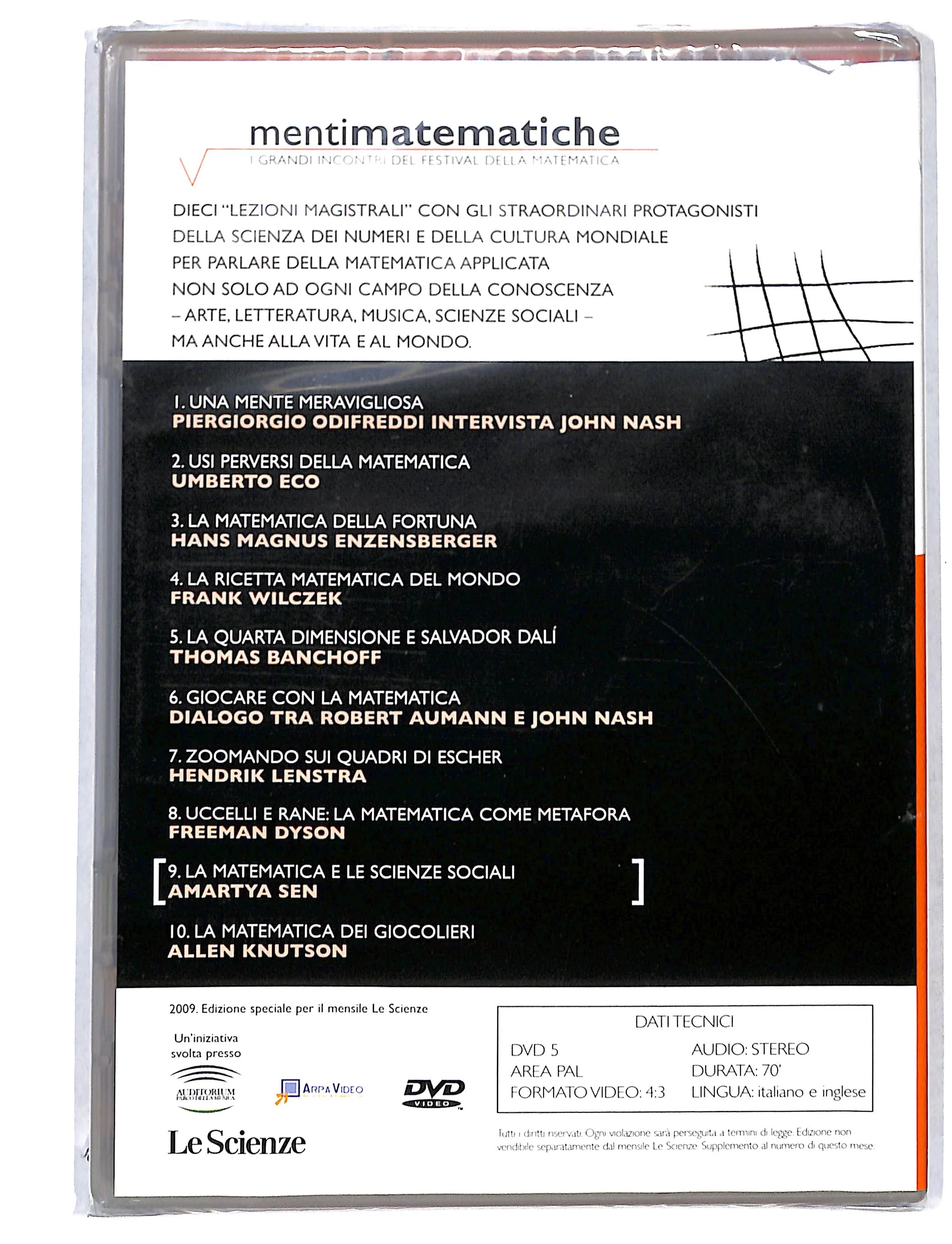 EBOND mentimatematiche vol.9 matematica e le scienze sociali DVD DB741876 - Image 2