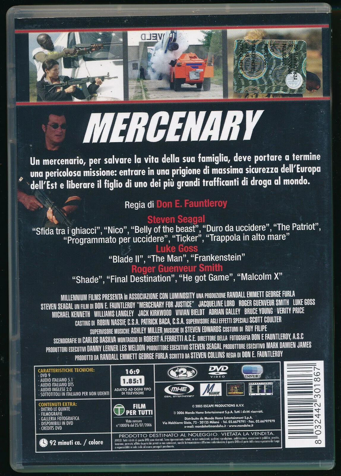 EBOND Mercenary  Ex Noleggio DVD DB739102 - Image 2