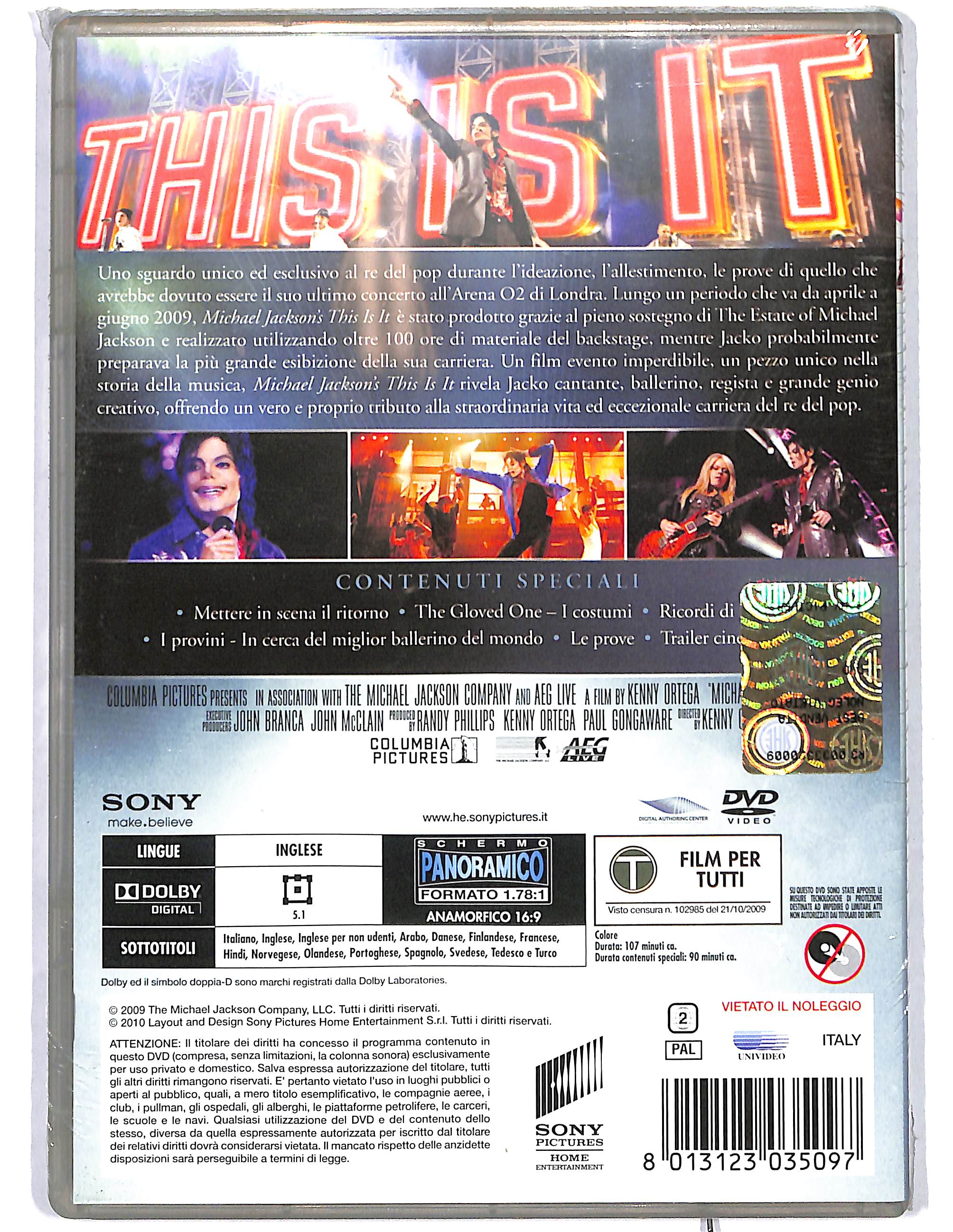 EBOND Michael Jackson's This is it DVD DB725161 - Image 2