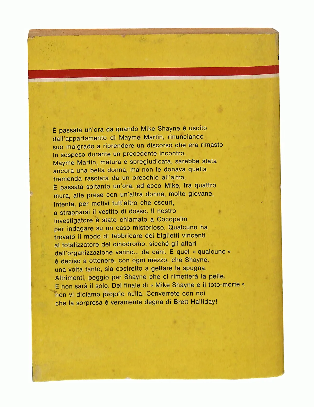 EBOND Mike Shayne e Il Toto Morte Brett Halliday Mondadori 1971 Libro LI048725 - Image 2