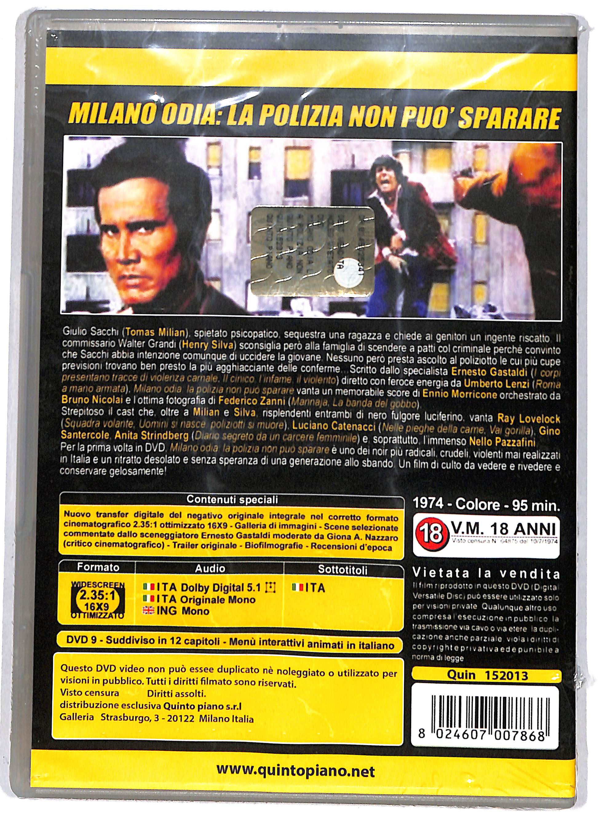 EBOND milano odia la polizia non puo sparare DVD DB685937 - Image 2