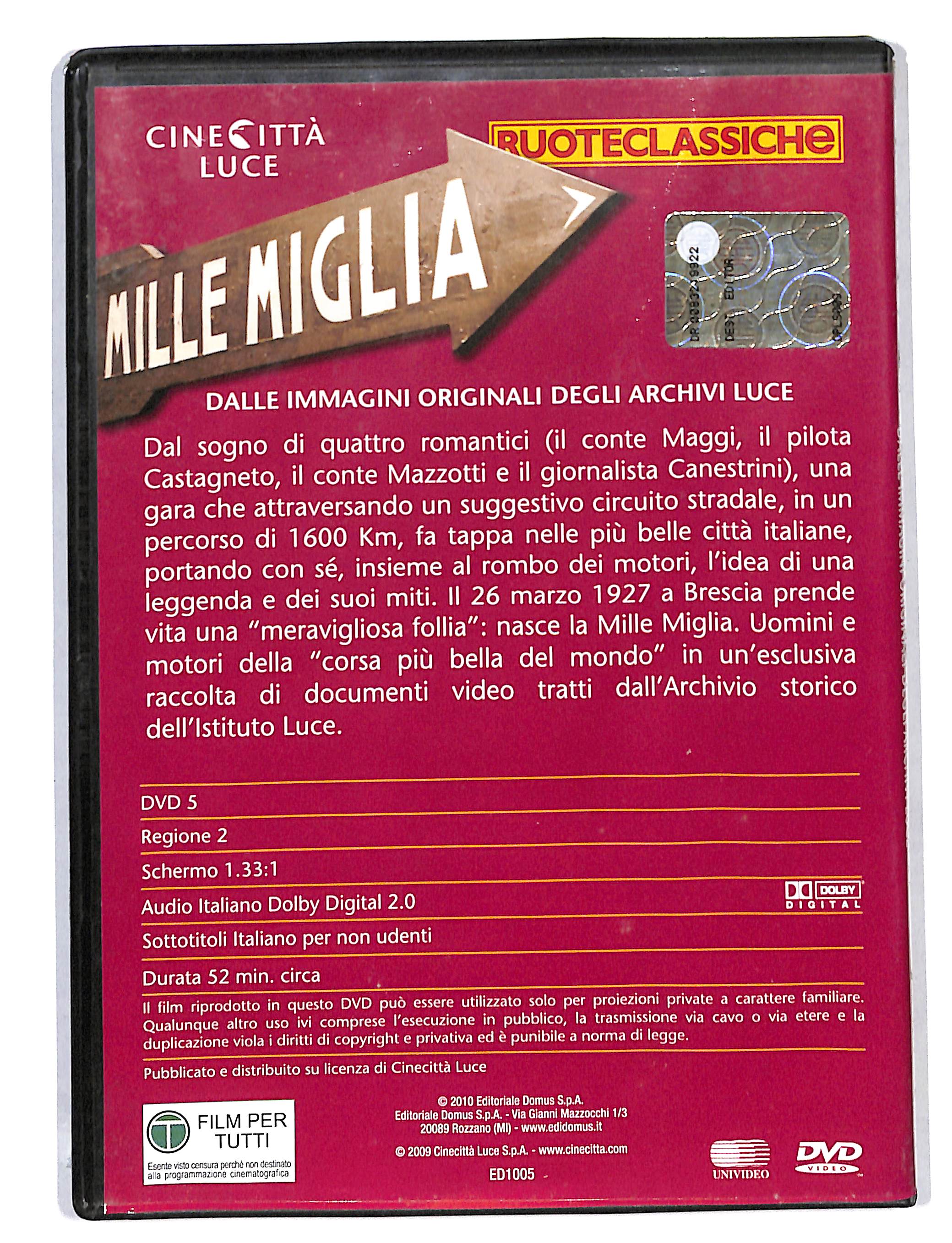 EBOND Mille Miglia DVD DB692244 - Image 2