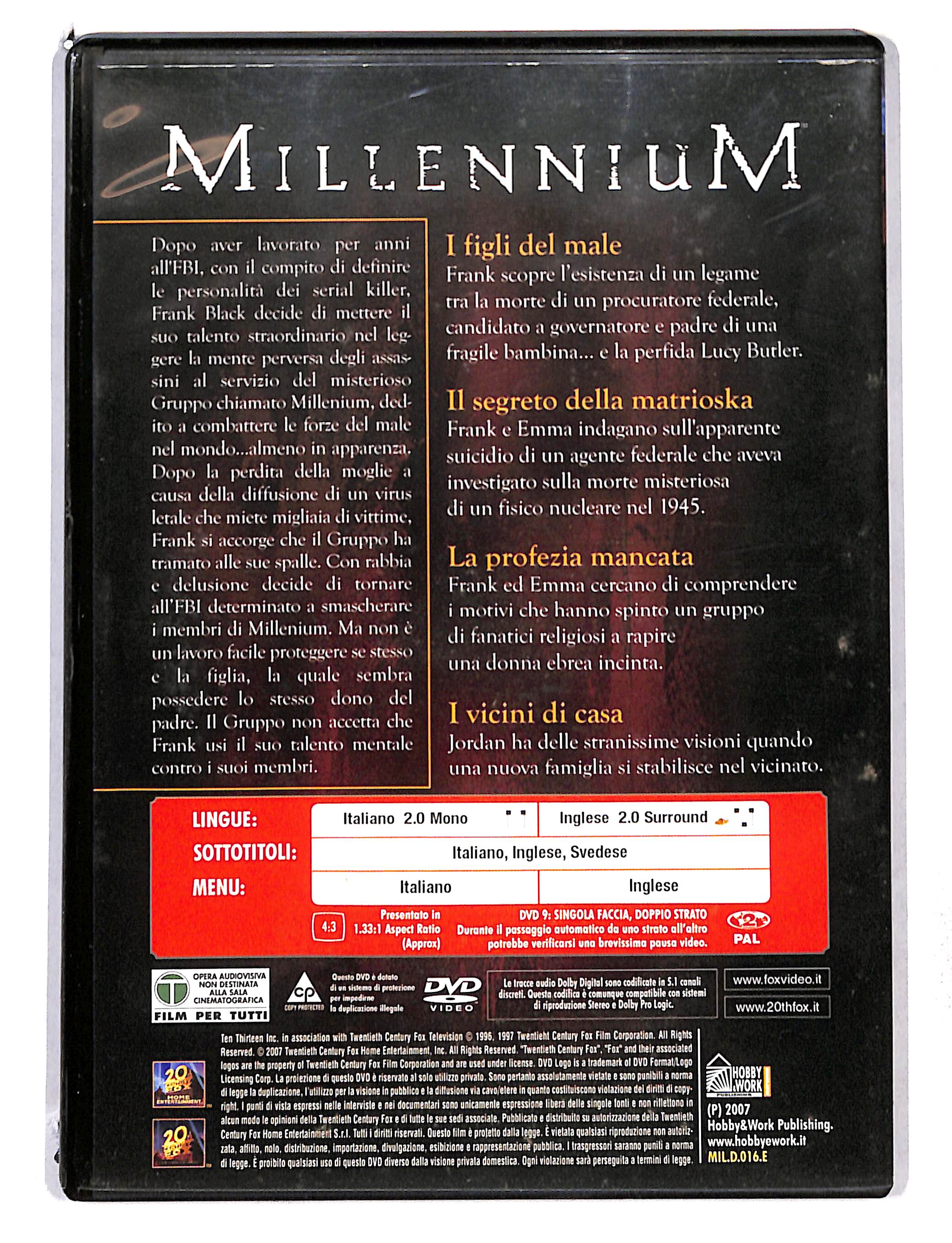 EBOND Millenium Terza Stagione vol.16 EDITORIALE DVD DB768644 - Image 2
