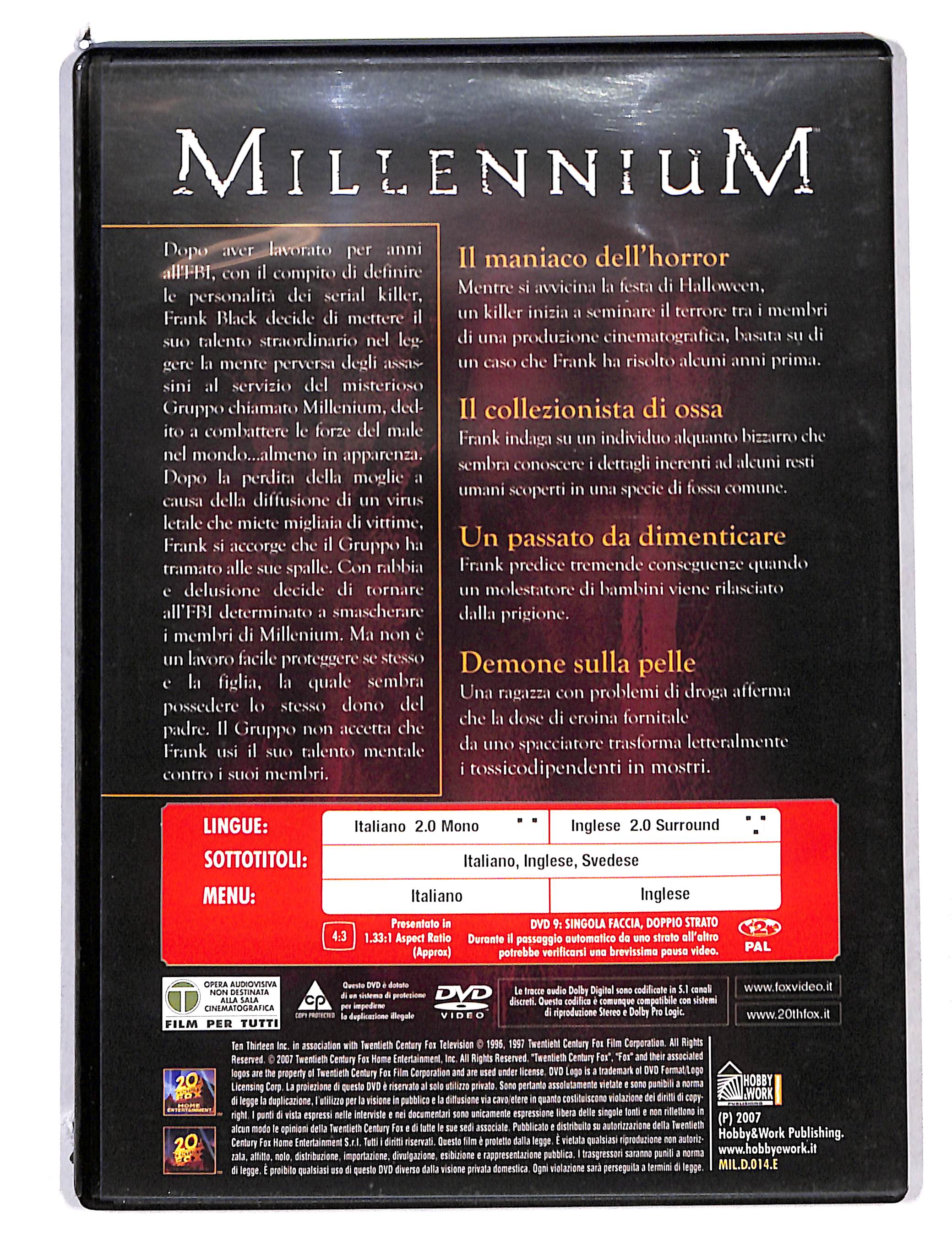 EBOND Millennium Terza Stagione vol.14 EDITORIALE DVD DB768646 - Image 2