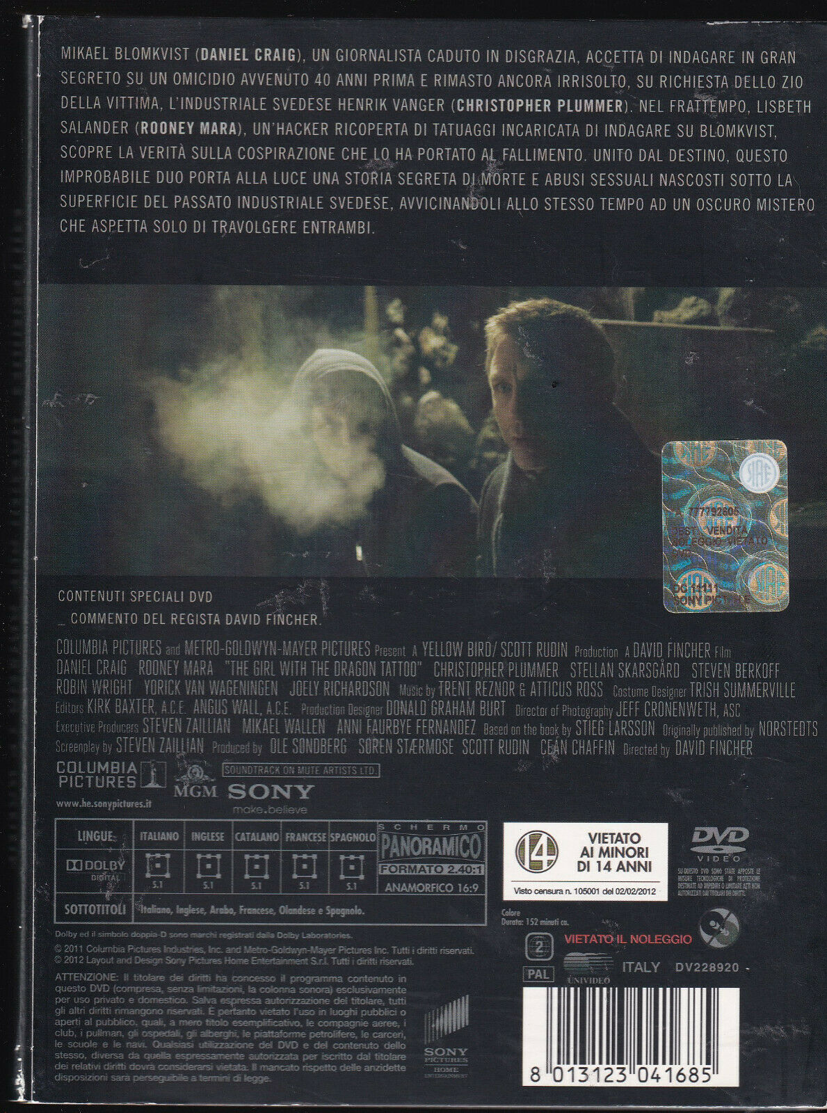 EBOND Millennium Uomini Che Odiano Le Donne NOLEGGIO DVD DB725101 - Image 2