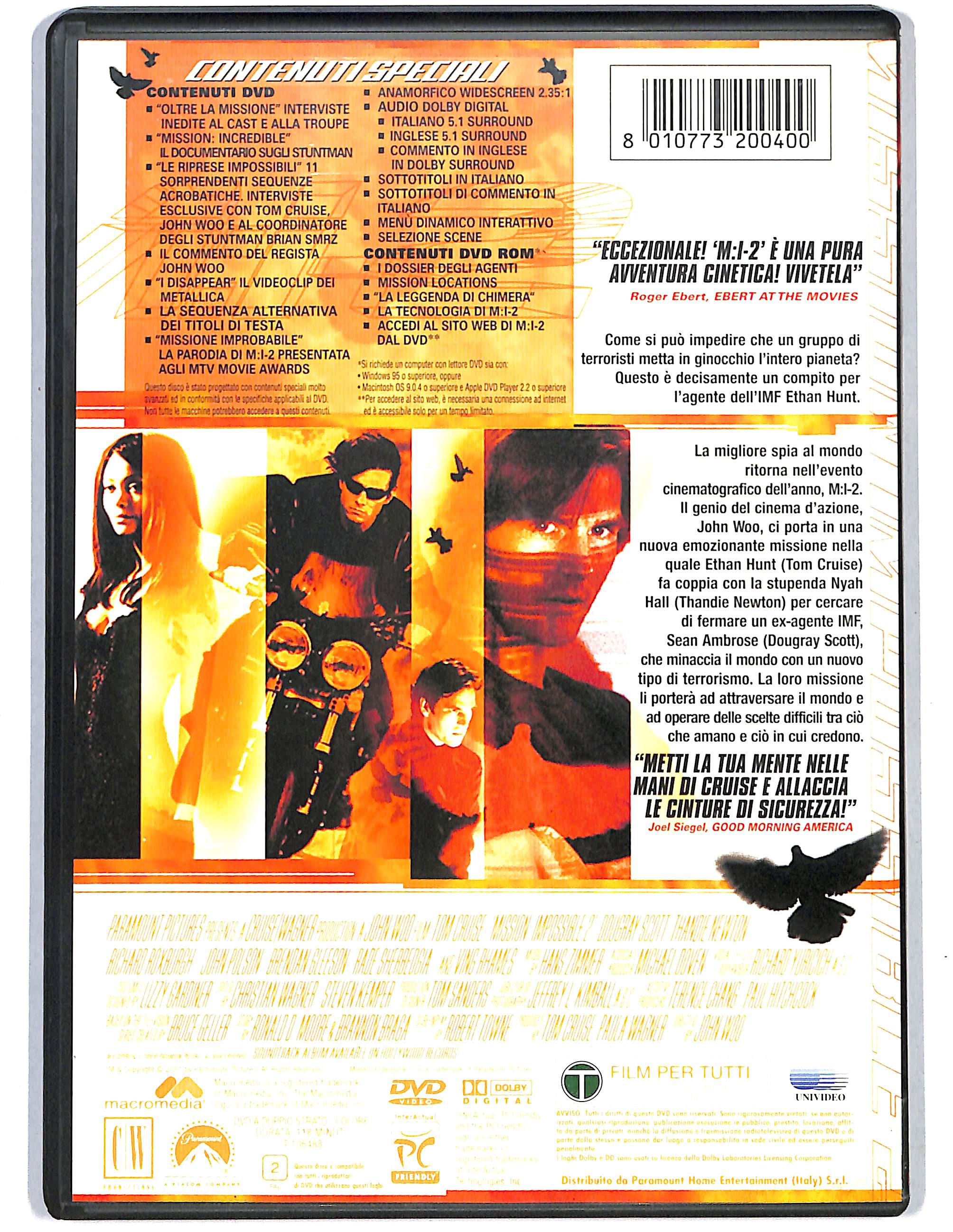 EBOND Mission Impossible 2 DVD DB729139 - Image 2