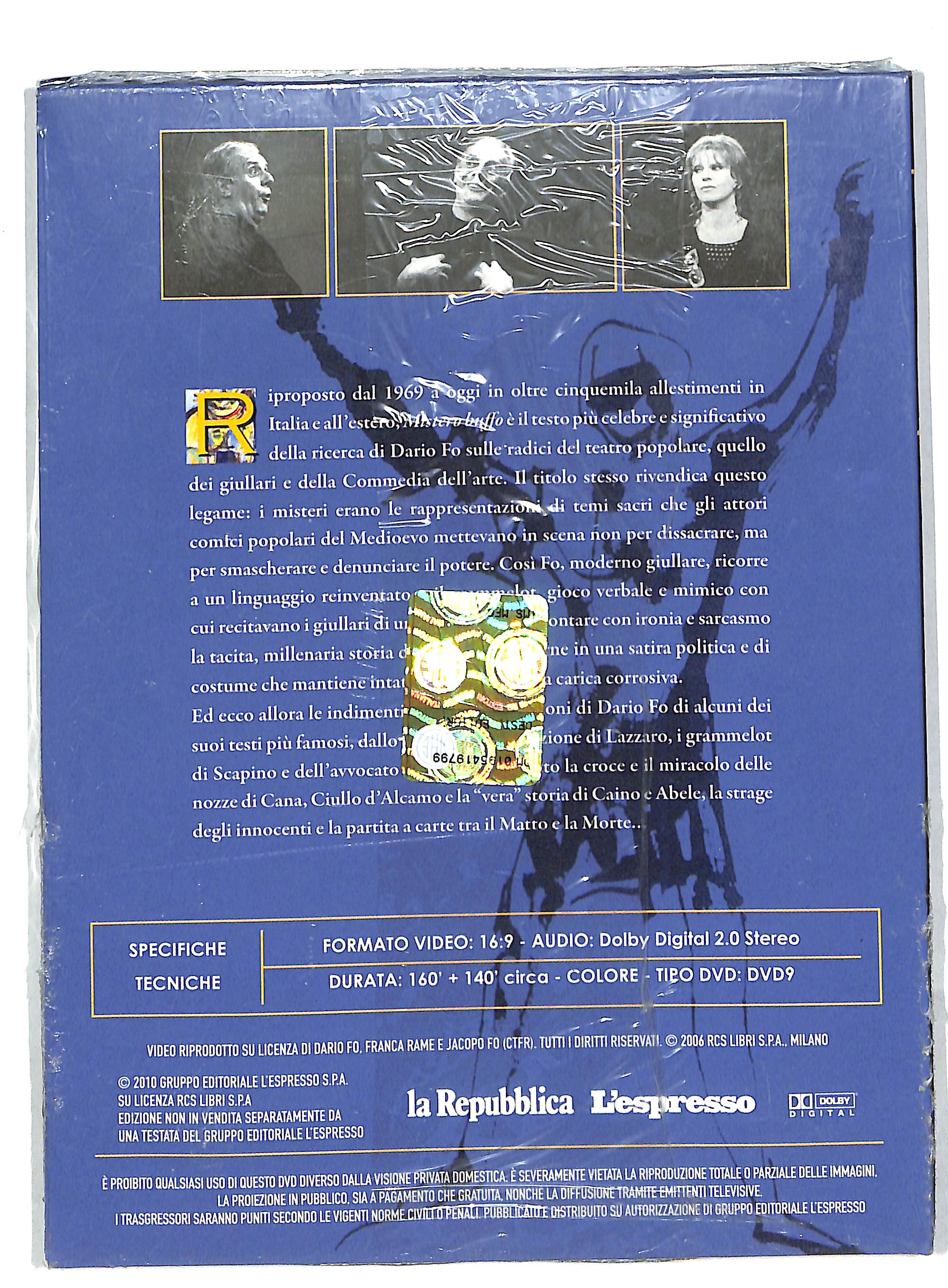EBOND Mistero buffo - Dario Fo e Franca Rame EDITORIALE DVD DB729989 - Image 2