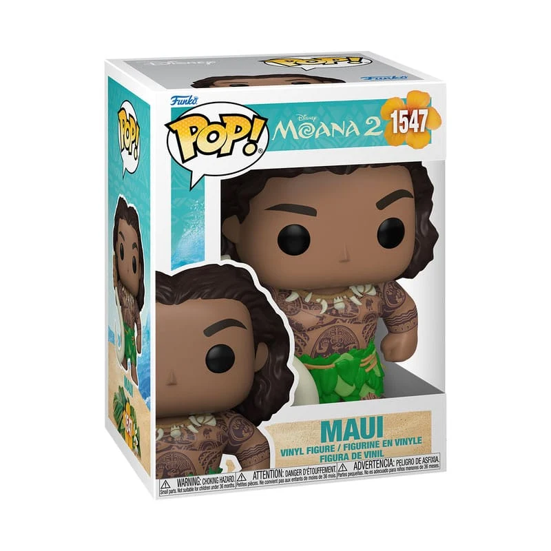 MOANA 2 POP! & BUDDY VINYL FIGURE MAUI WITH FISH HOOK 9 CM P038414 - Image 2