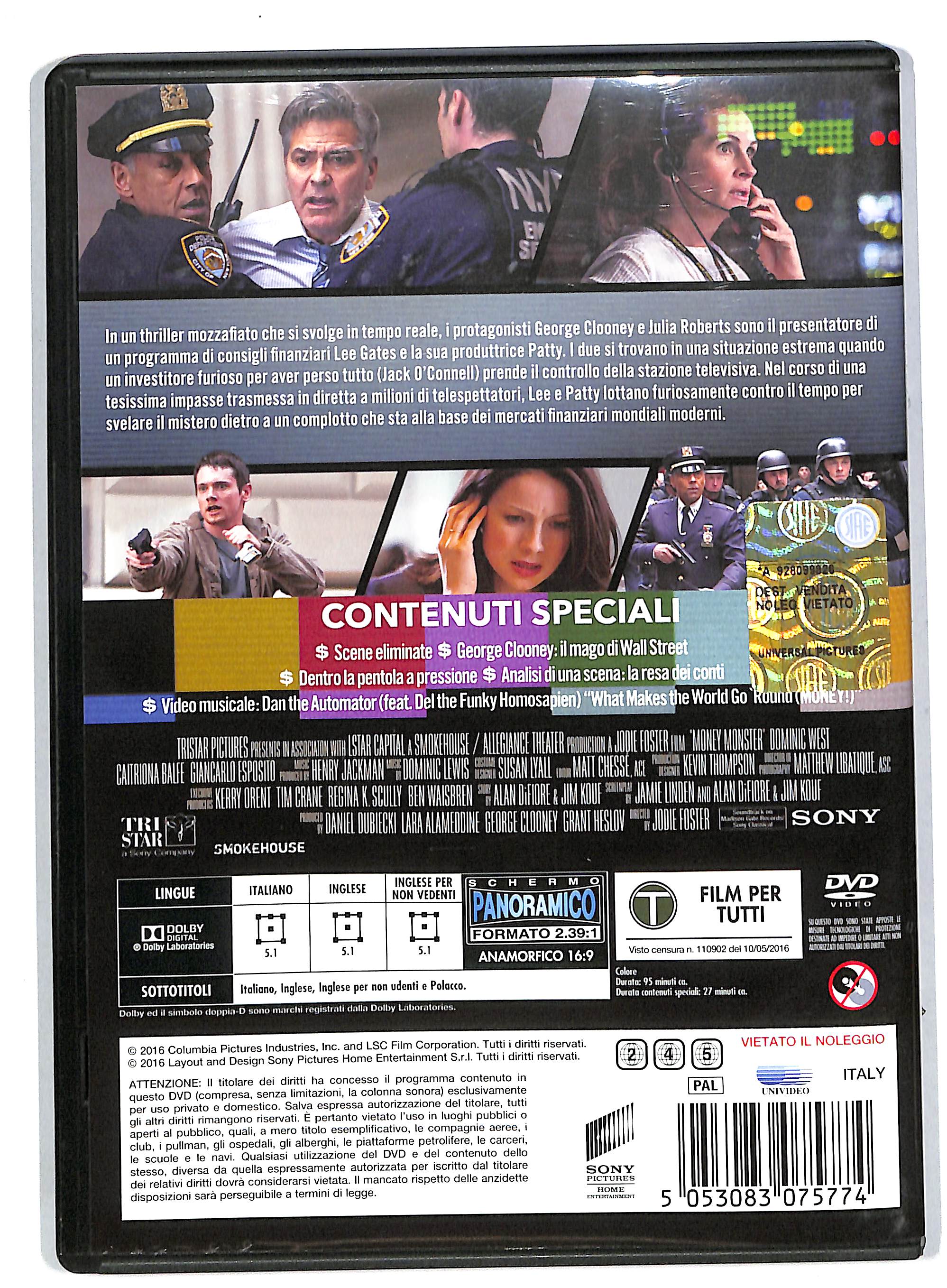 EBOND Money Monster - L'altra Faccia del Denaro NOLEGGIO DVD DB720134 - Image 2