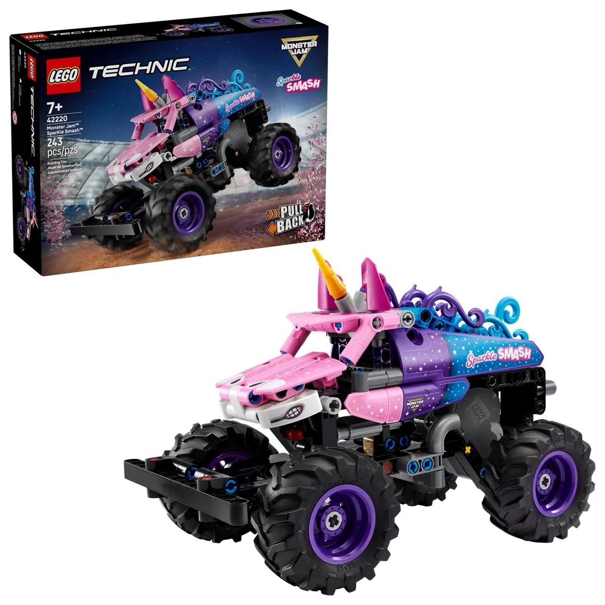 LEGO 42220 Monster Jam™ Sparkle Smash™ a retrocarica - Image 4