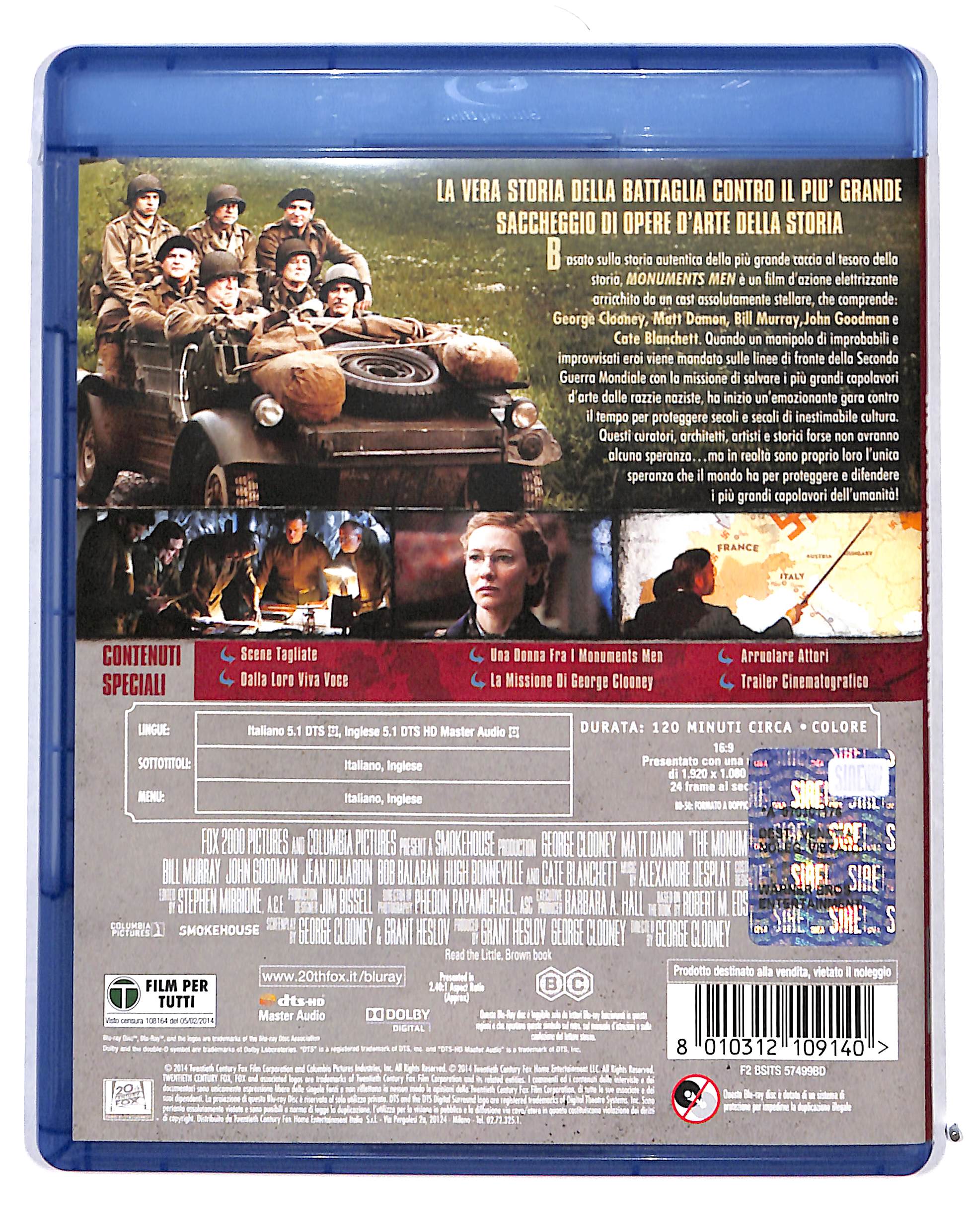 EBOND Monuments Men BLURAY BLURAY DB713265 - Image 2