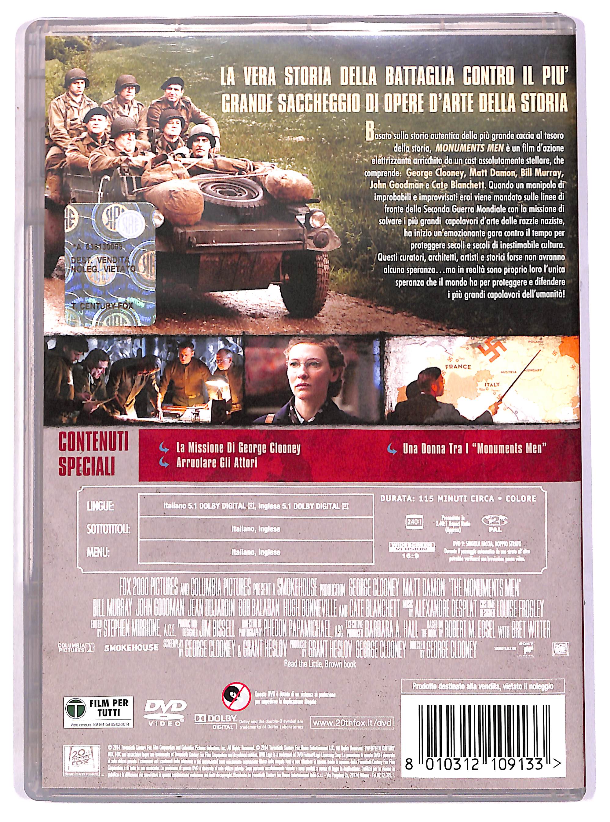 EBOND Monuments Men DVD DB714940 - Image 2