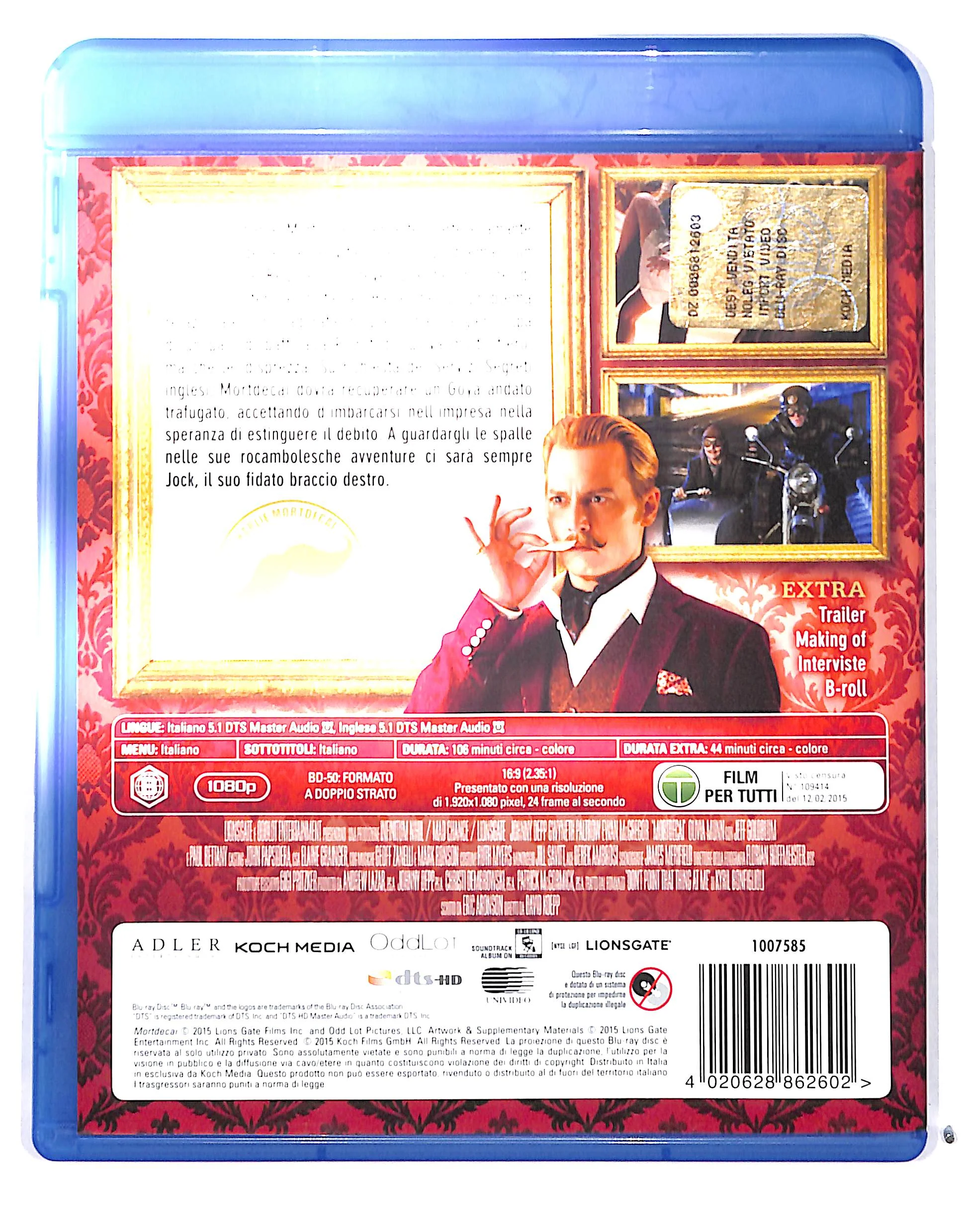 EBOND Mortdecai BLURAY BLURAY DB689261 - Image 2