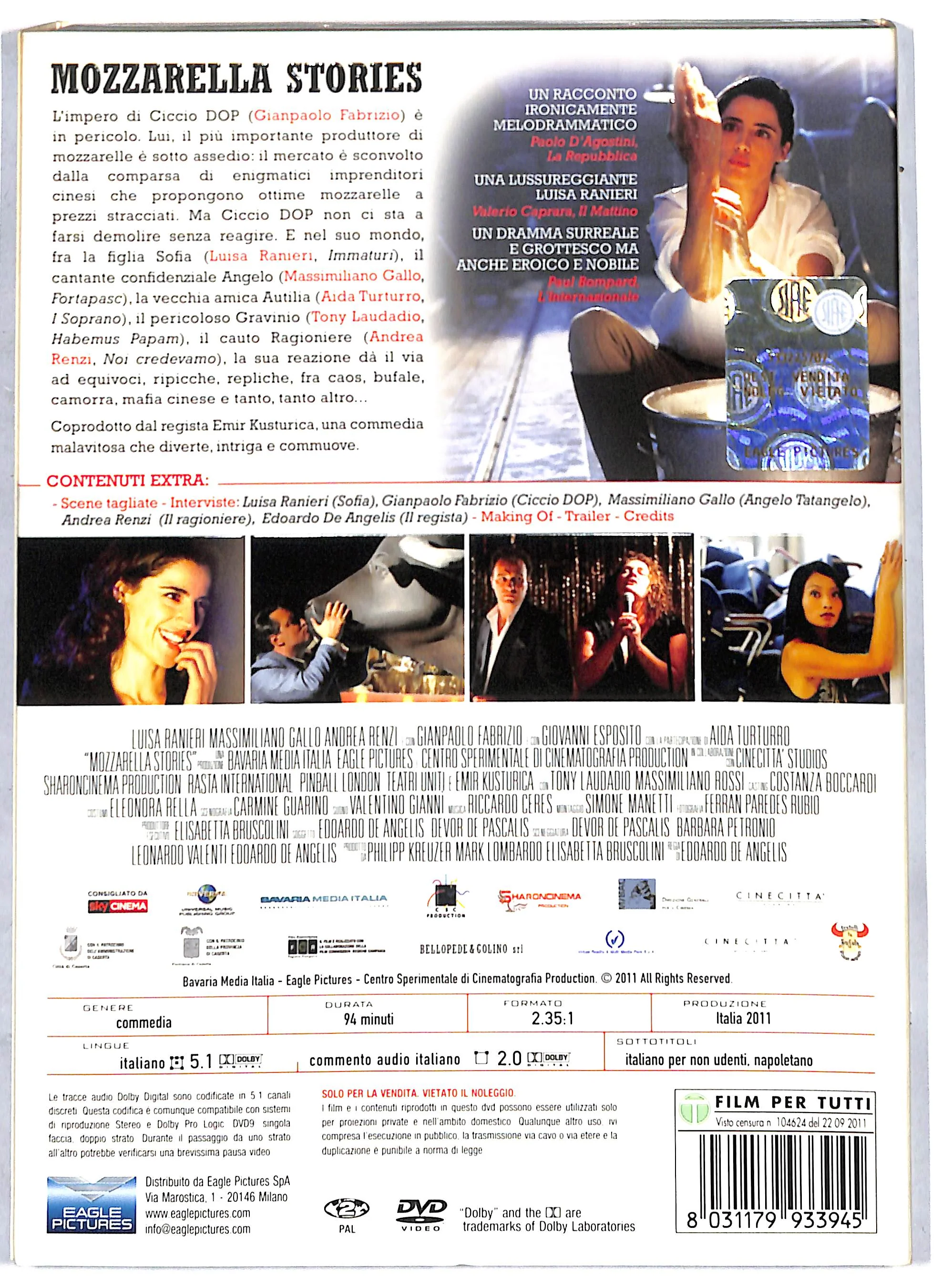 EBOND Mozzarella Stories NOLEGGIO DVD DB725124 - Image 2