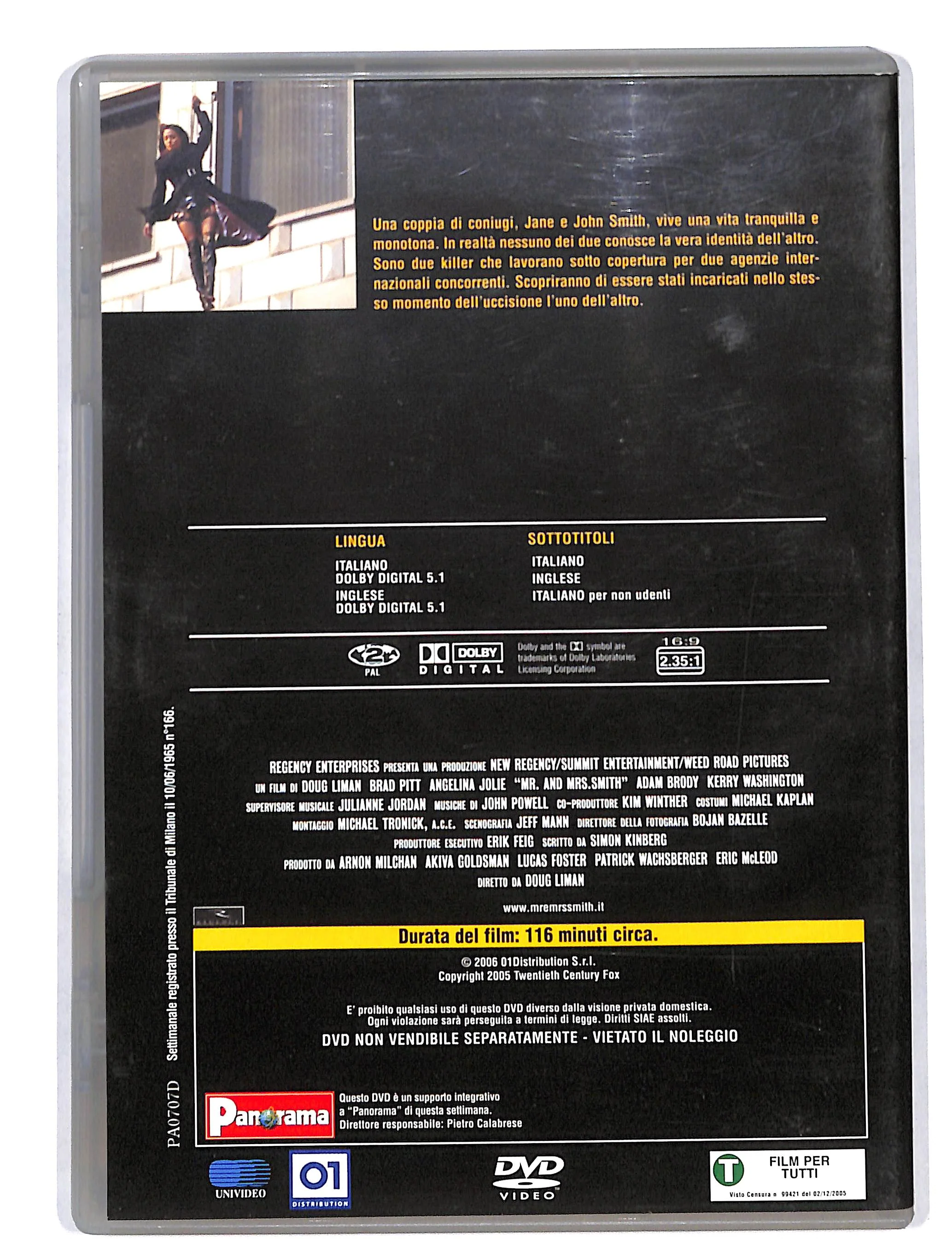 EBOND Mr & Mrs Smith EDITORIALE DVD DB734404 - Image 2