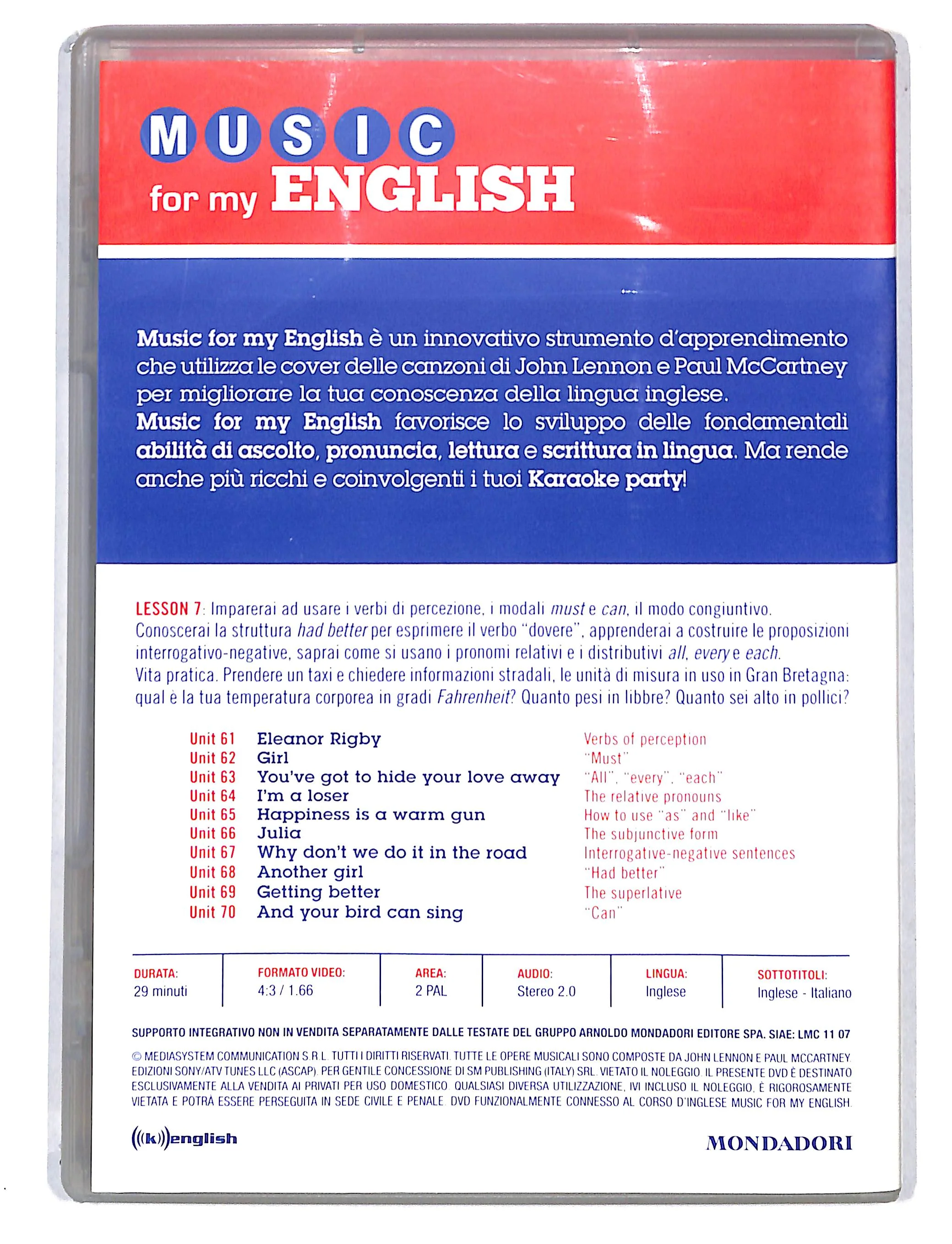 EBOND Music for my English - Lennon McCartney vol.7 DVD DB748826 - Image 2