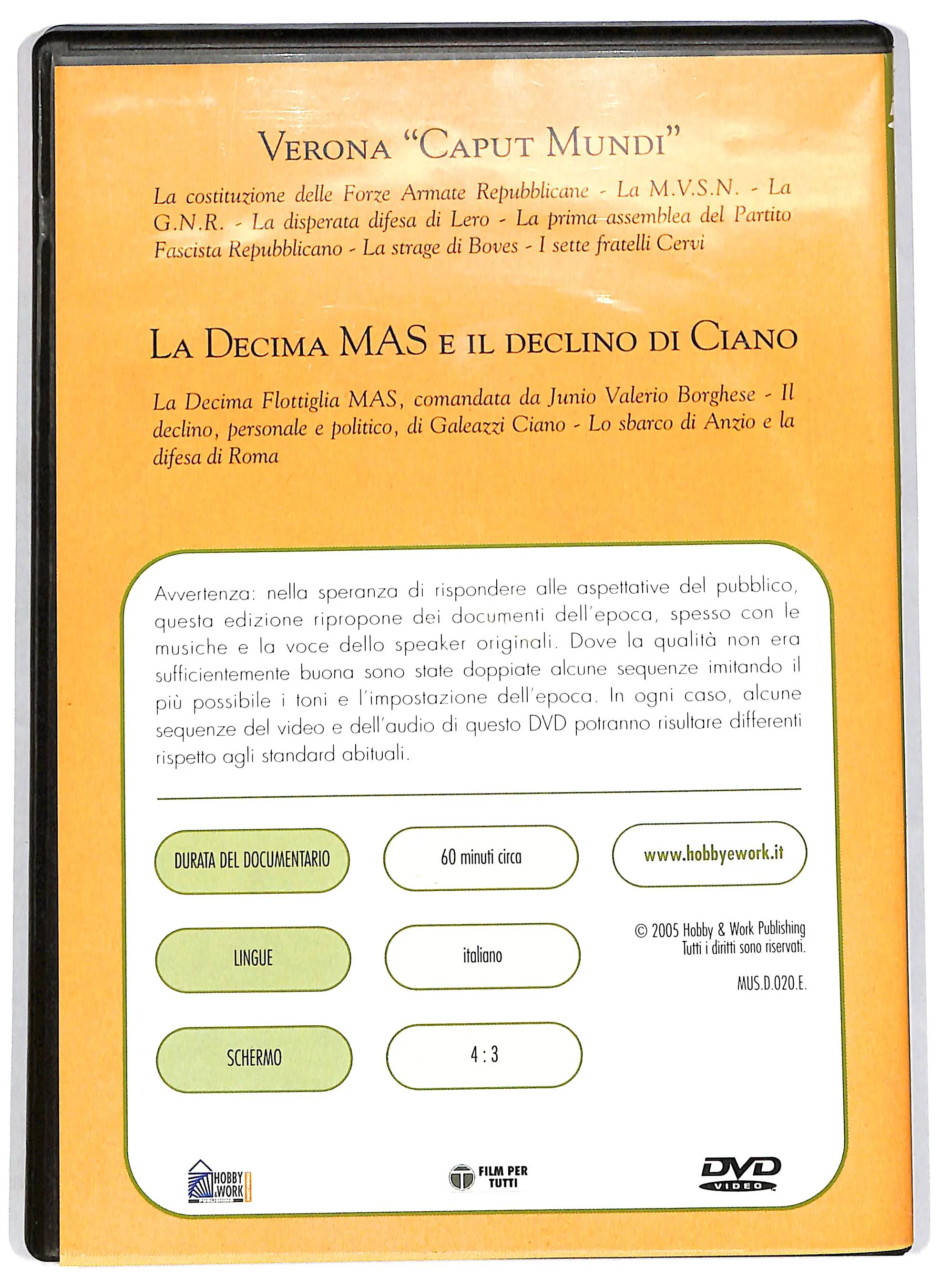 EBOND Mussolini e il Fascismo - Verona 'Caput Mundi' EDITORIALE DVD DB739502 - Image 2
