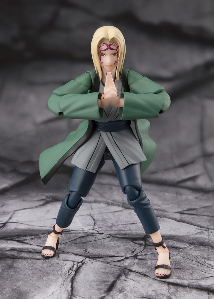 NARUTO S.H.FIGUARTS ACTION FIGURE TSUNADE THE LEGENDARY MEDICAL NINJA 14 CM P034285 - Image 3