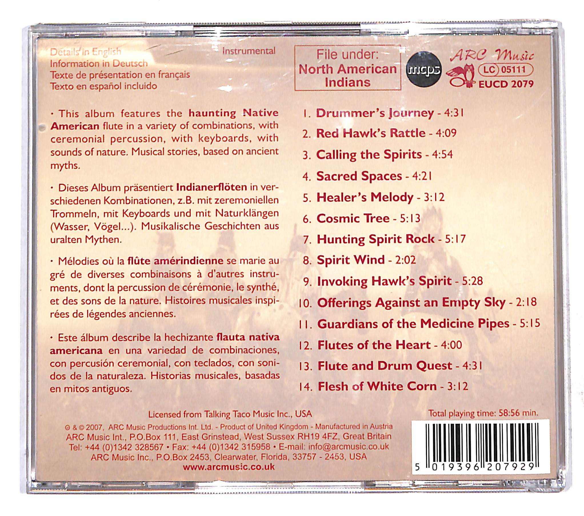 EBOND Native Flute Ensemble - Spirit Wind - Native American Flute CD CB109738 - Image 2