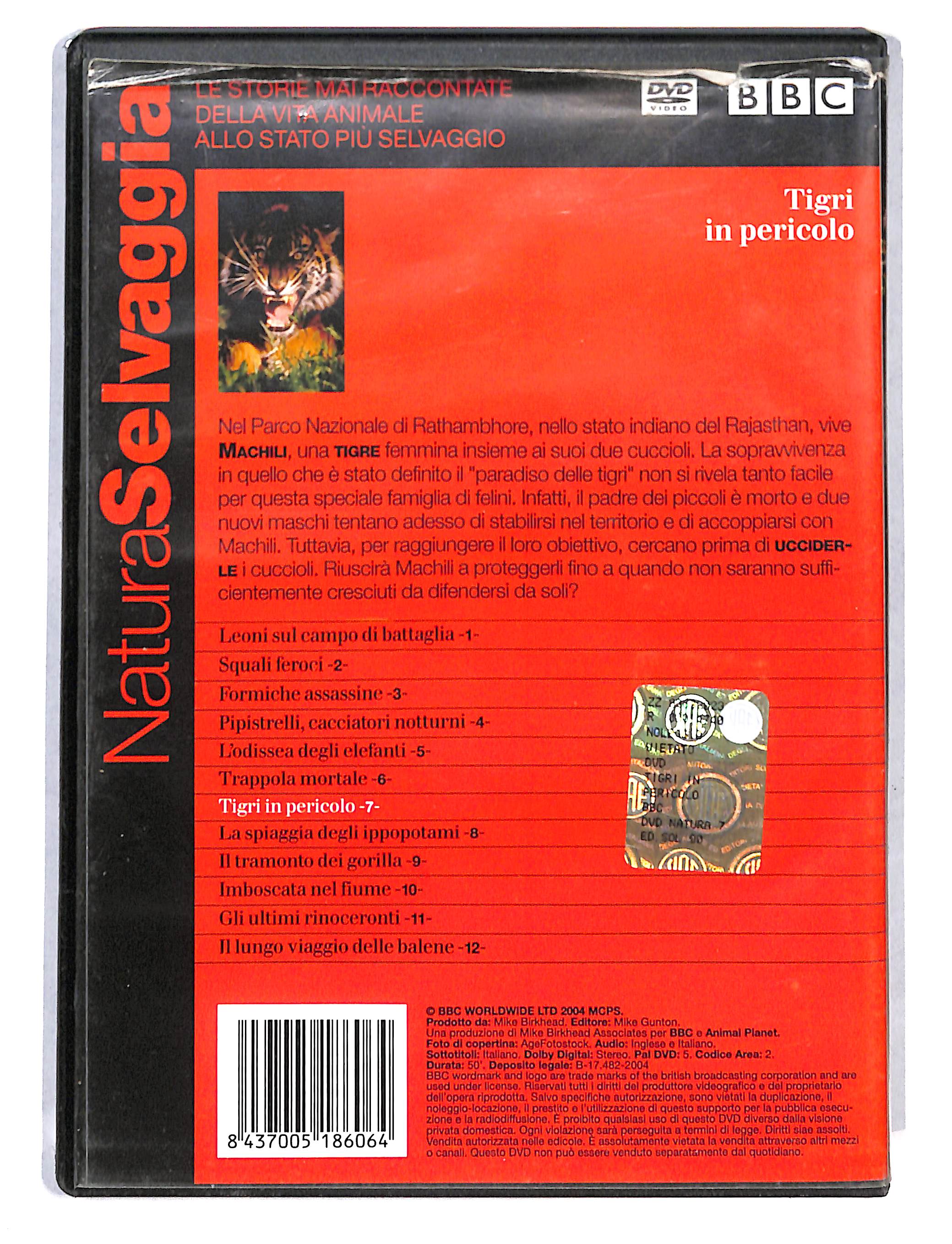 EBOND Natura Selvaggia vol.7 Tigri in pericolo EDITORIALE DVD DB735842 - Image 2