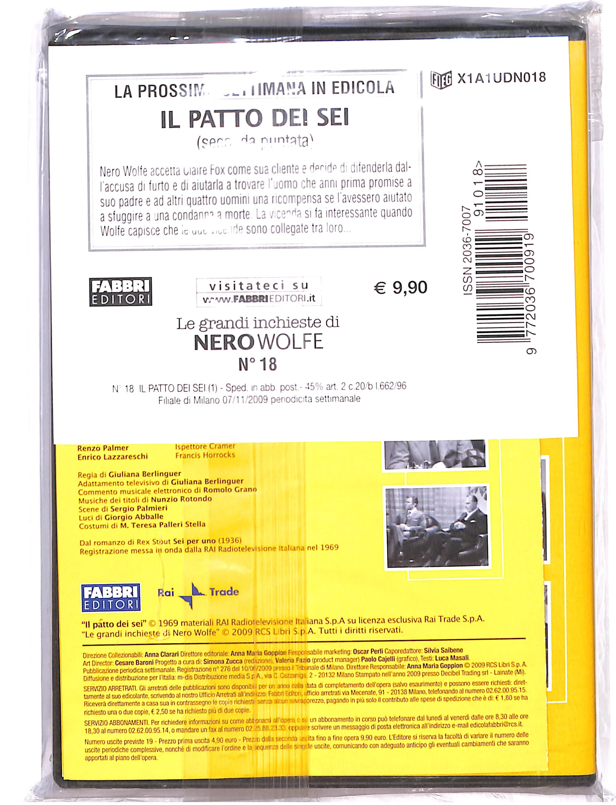 EBOND Nero Wolfe Il patto dei sei 1 puntata DVD DB713611 - Image 2