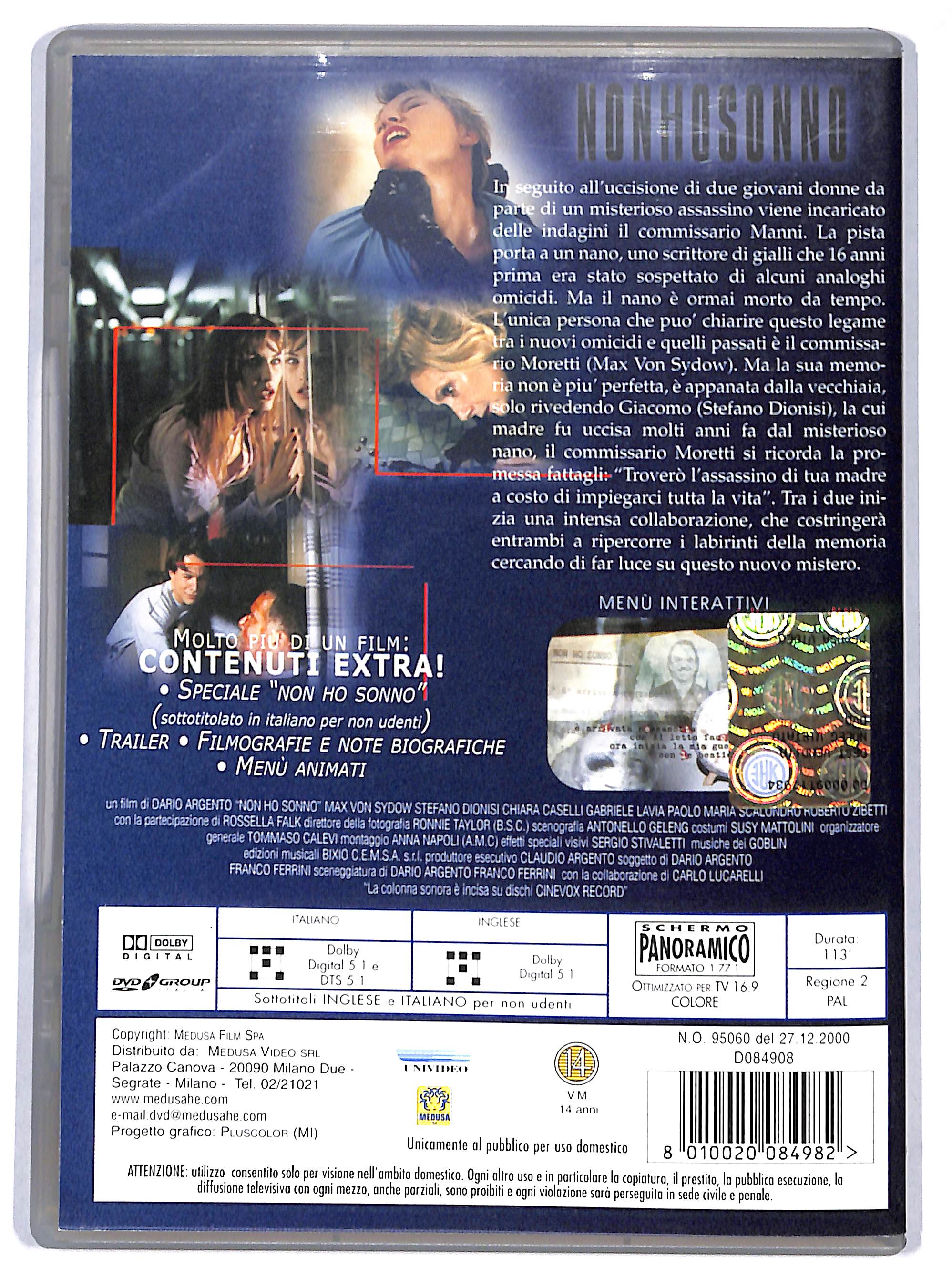 EBOND non ho sonno NOLEGGIO DVD DB734660 - Image 2
