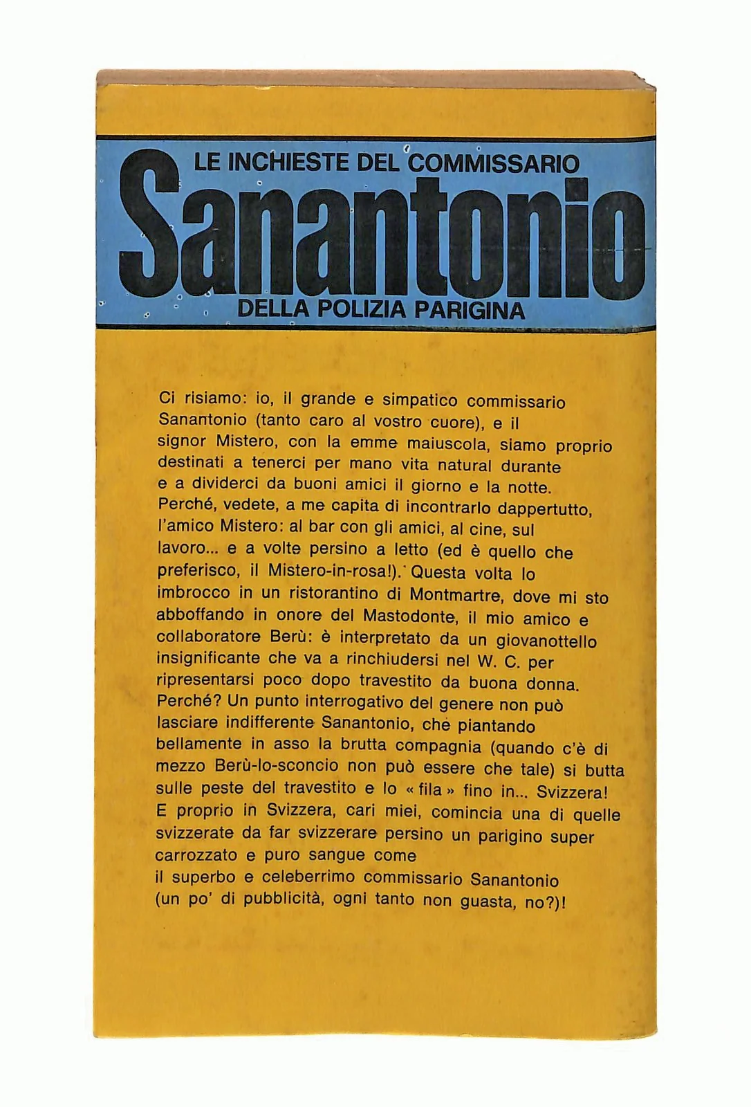 EBOND Obitorio Per Signore Sanantonio Mondadori 1971 Libro LI048740 - Image 2