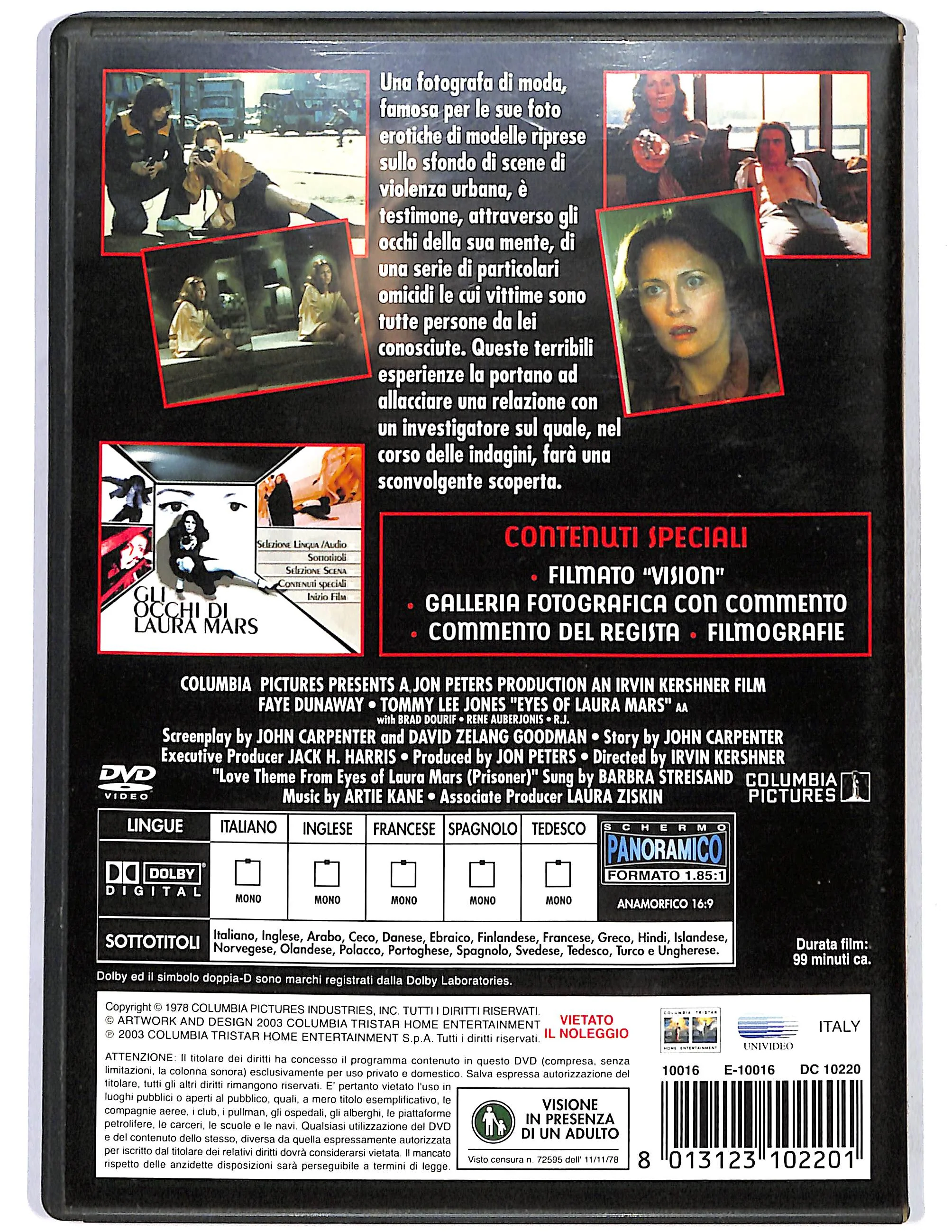 EBOND Occhi di Laura Mars DVD DB733735 - Image 2