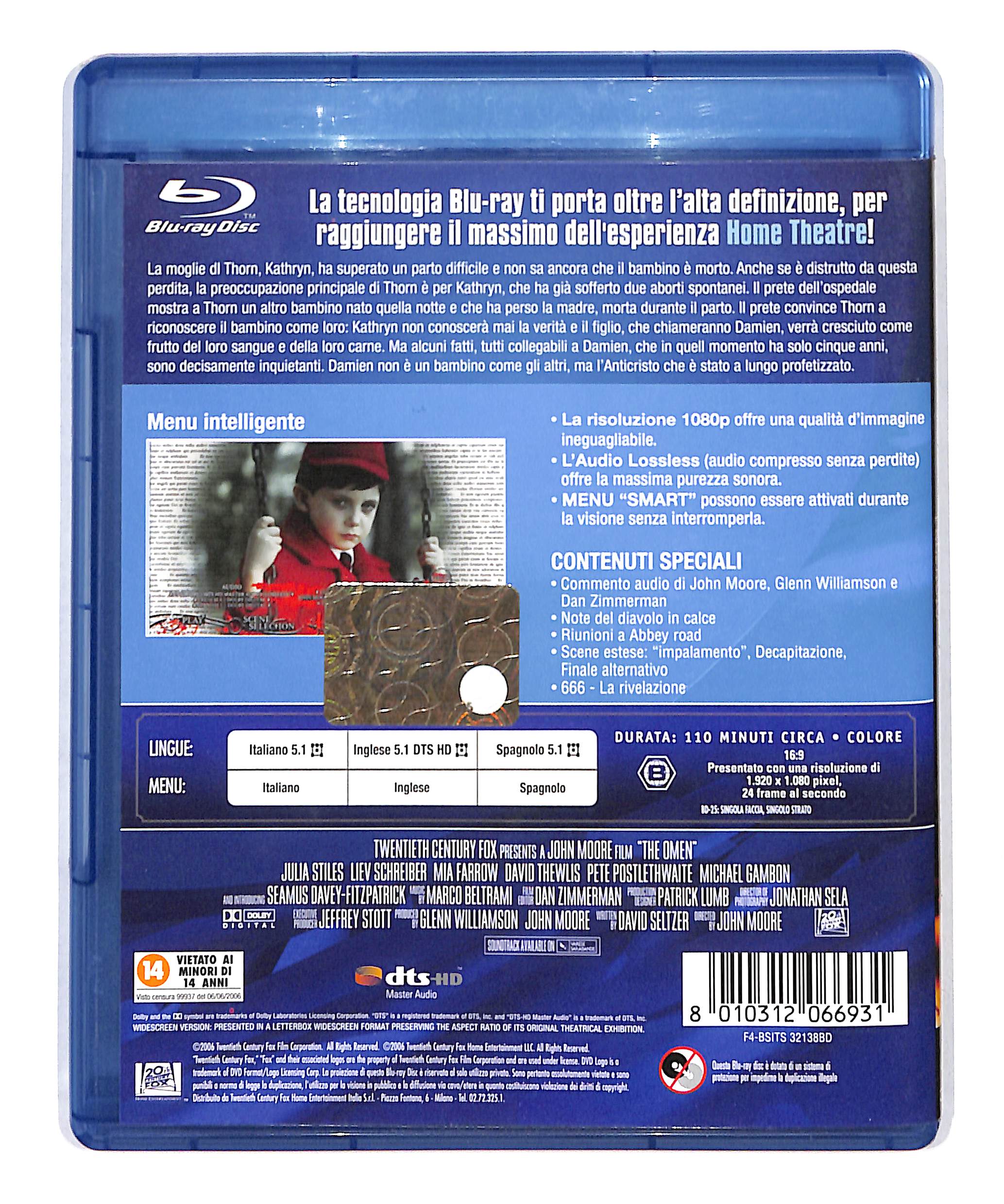 EBOND Omen - Il presagio BLURAY BLURAY DB692235 - Image 2