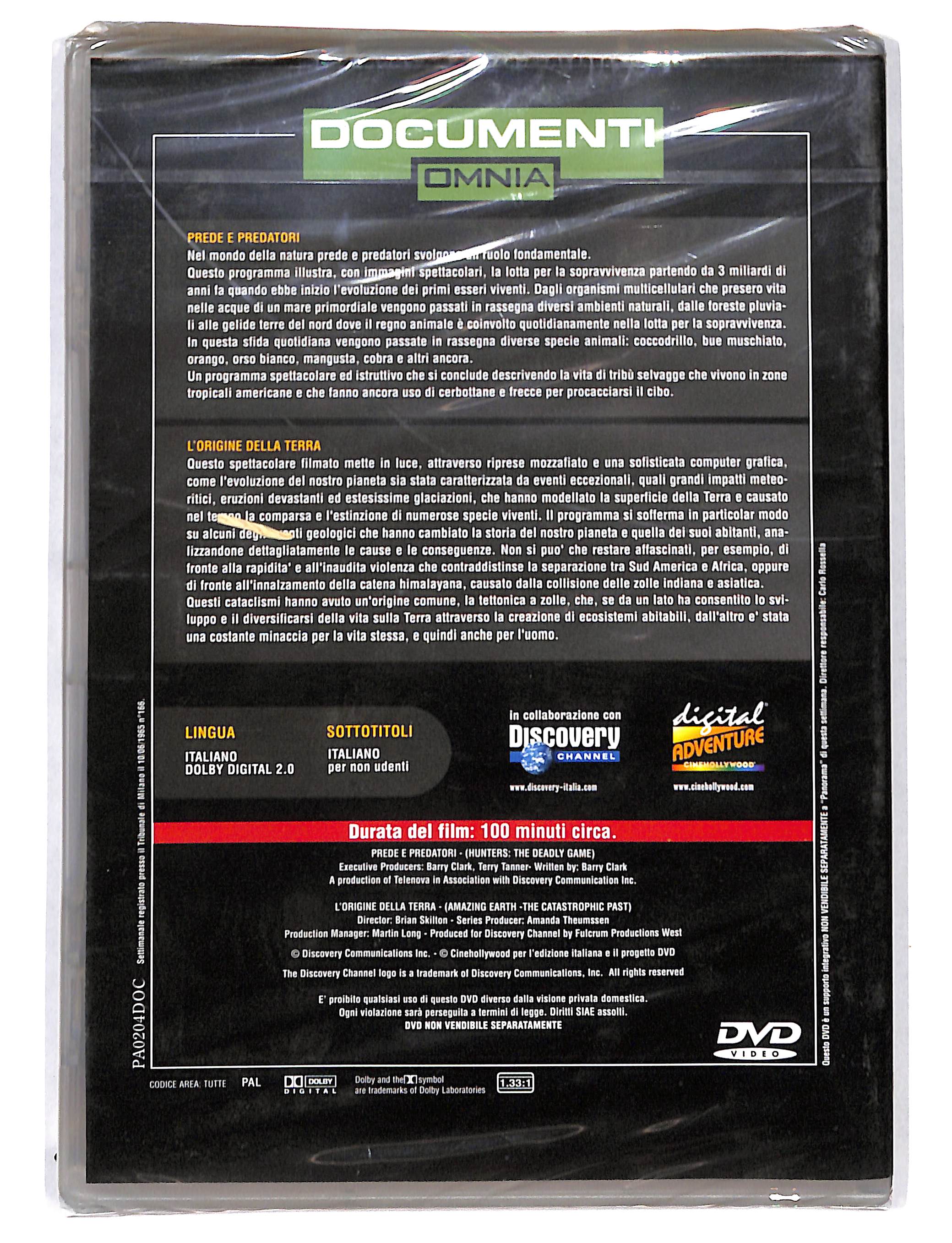 EBOND Omnia - prede e Predatori - l'origine della Terra DVD DB695312 - Image 2