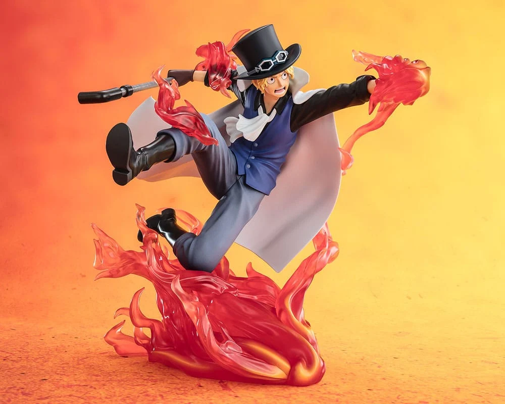 ONE PIECE FIGUARTS ZERO EXTRA BATTLE PVC STATUE SABO FIRE FIST ROOK CHECK 19 CM P033168 - Image 2