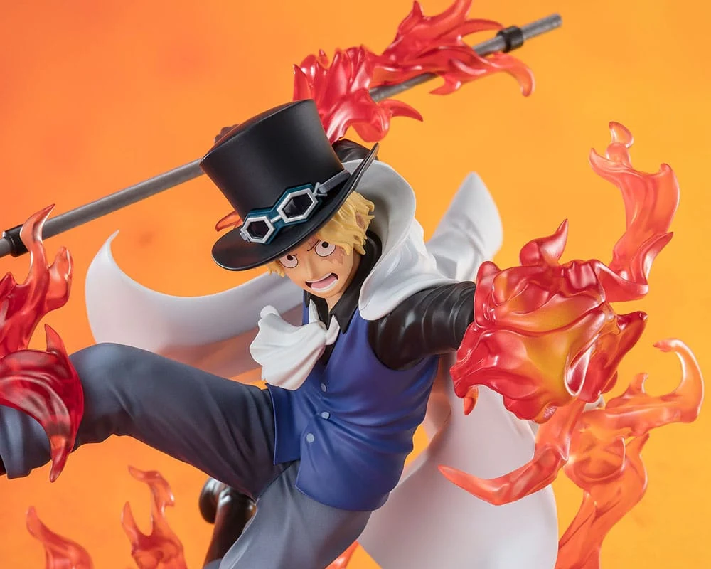 ONE PIECE FIGUARTS ZERO EXTRA BATTLE PVC STATUE SABO FIRE FIST ROOK CHECK 19 CM P033168 - Image 4