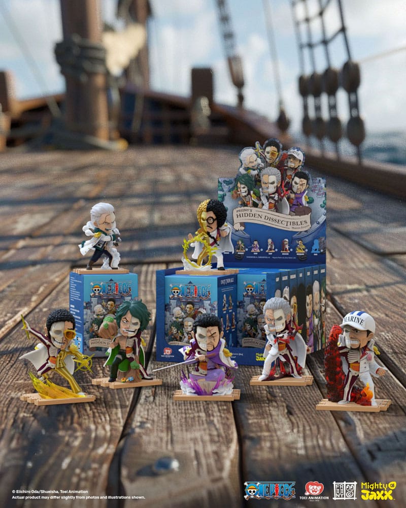 One Piece Freeny's Hidden Dissectables Marines Edition 4 inch Vinyl Figure Blind Box Display (6) - Image 2