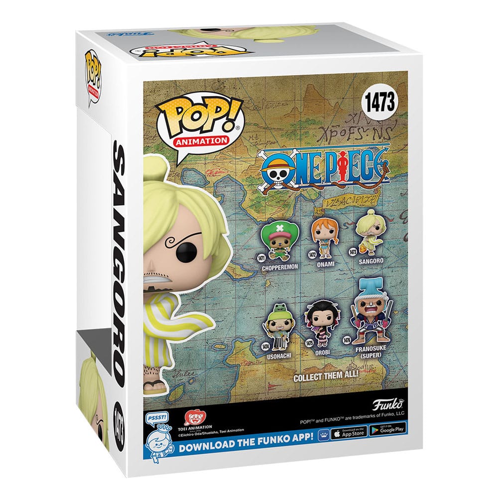 ONE PIECE POP! ANIMATION VINYL FIGURE SANGORO (WANO) 9 CM P037782 - Image 3