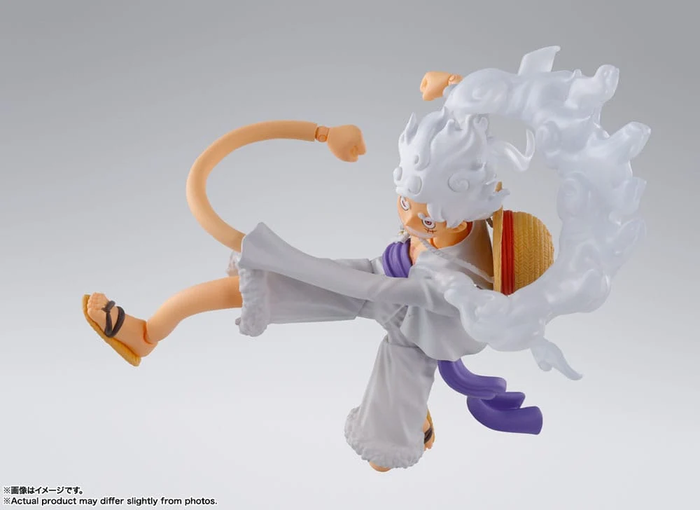ONE PIECE S.H. FIGUARTS ACTION FIGURE MONKEY D. LUFFY GEAR 5 15 CM P034273 - Image 4