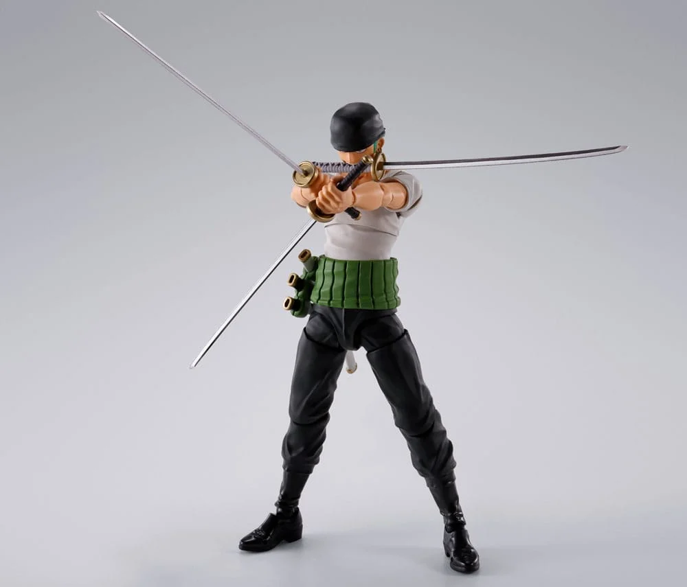 ONE PIECE S.H.FIGUARTS ACTION FIGURE RORONOA ZORO ROMANCE DAWN VER. 15 CM P034307 - Image 5