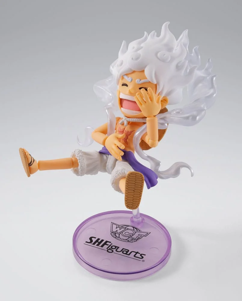 One Piece World Collactable Figures x S.H. Figuarts Action Figure Monkey D. Luffy Gear 5 8 cm - Image 2