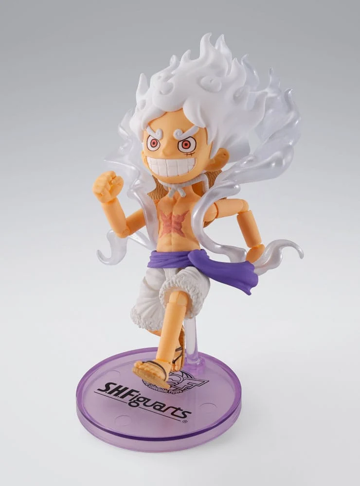 One Piece World Collactable Figures x S.H. Figuarts Action Figure Monkey D. Luffy Gear 5 8 cm - Image 3
