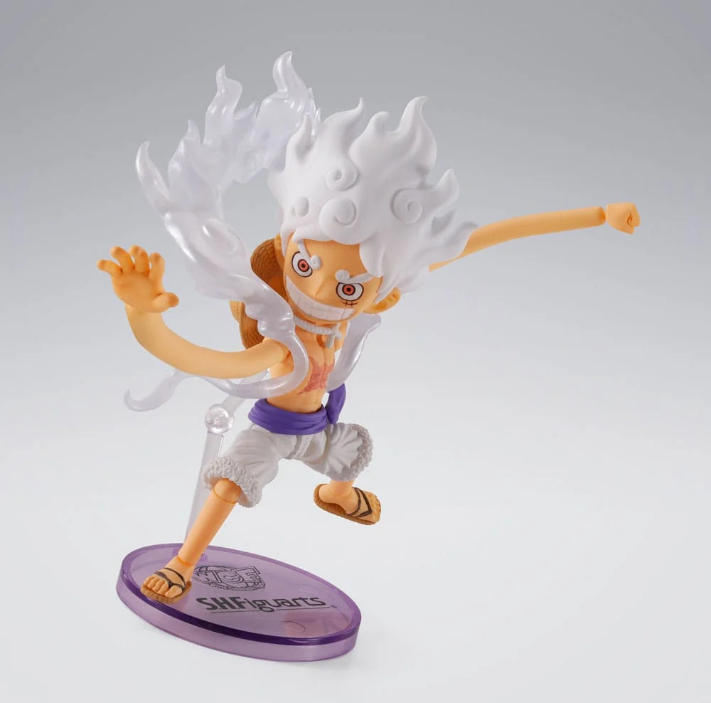 One Piece World Collactable Figures x S.H. Figuarts Action Figure Monkey D. Luffy Gear 5 8 cm - Image 5
