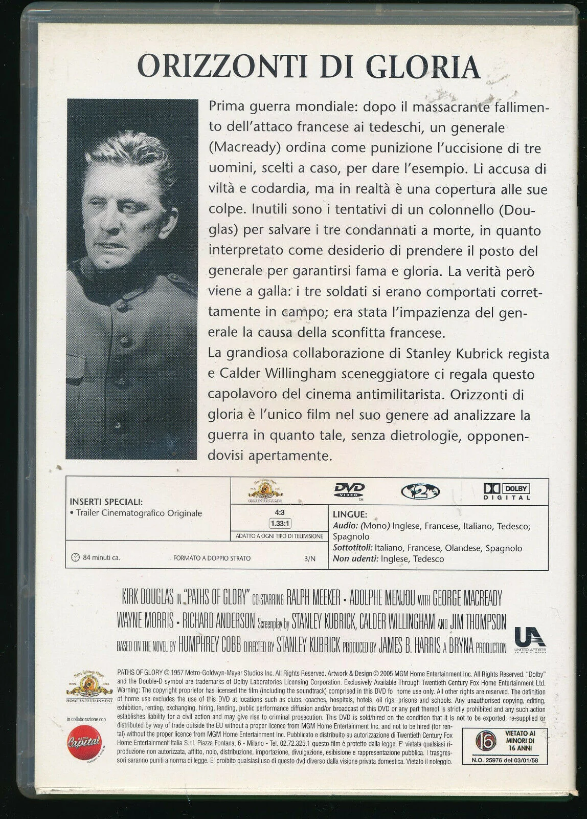 EBOND Orizzonti Di Gloria Editoriale DVD DB729355 - Image 2