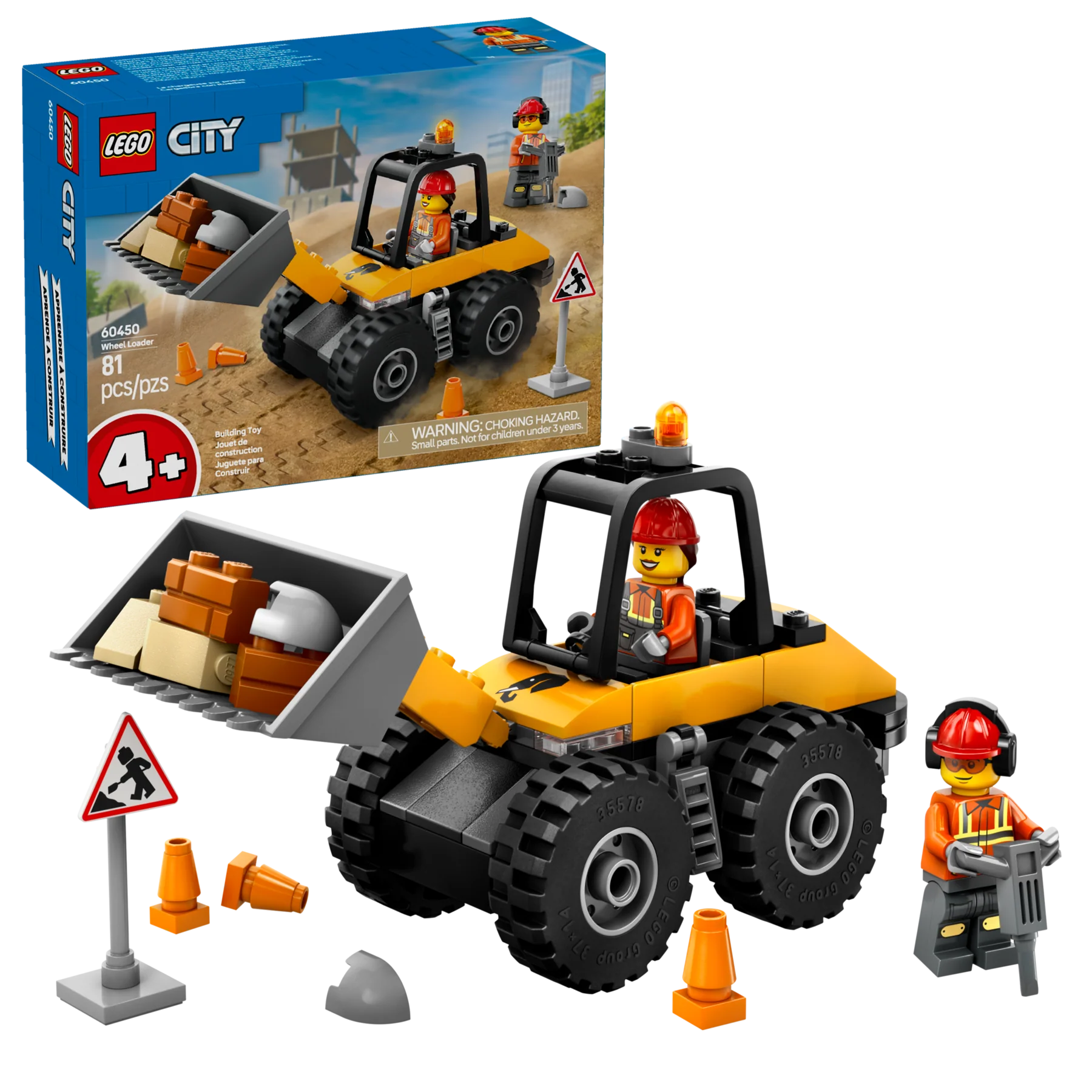 LEGO 60450 Pala gommata gialla - Image 2