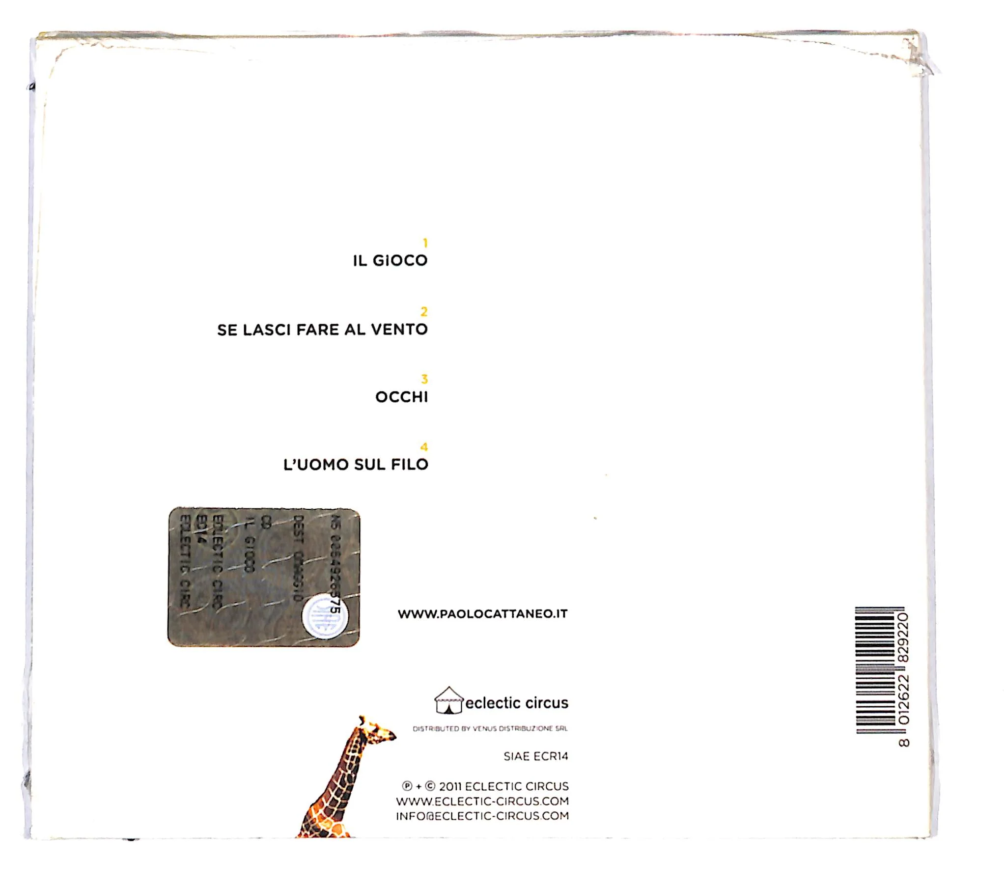 EBOND Paolo Cattaneo - Il Gioco DIGIPACK CD CB062054 - Image 2