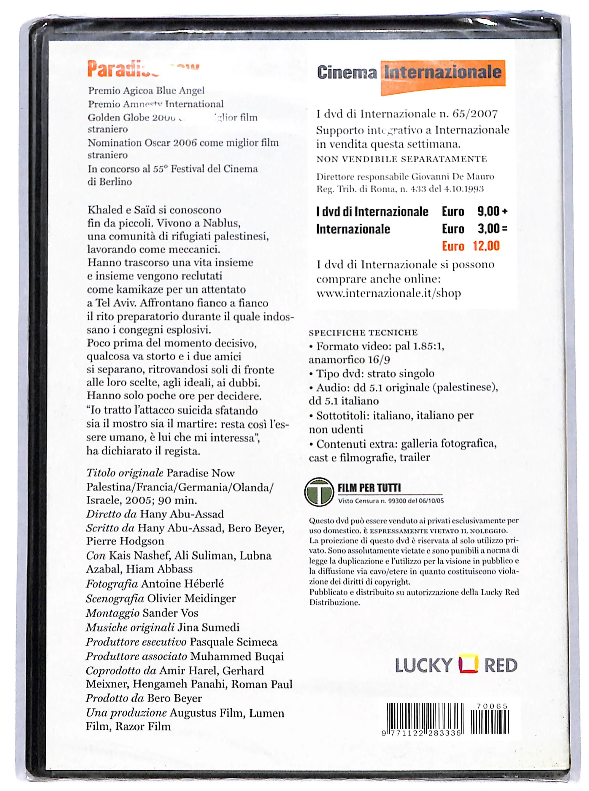 EBOND Paradise Now EDITORIALE DVD DB739160 - Image 2