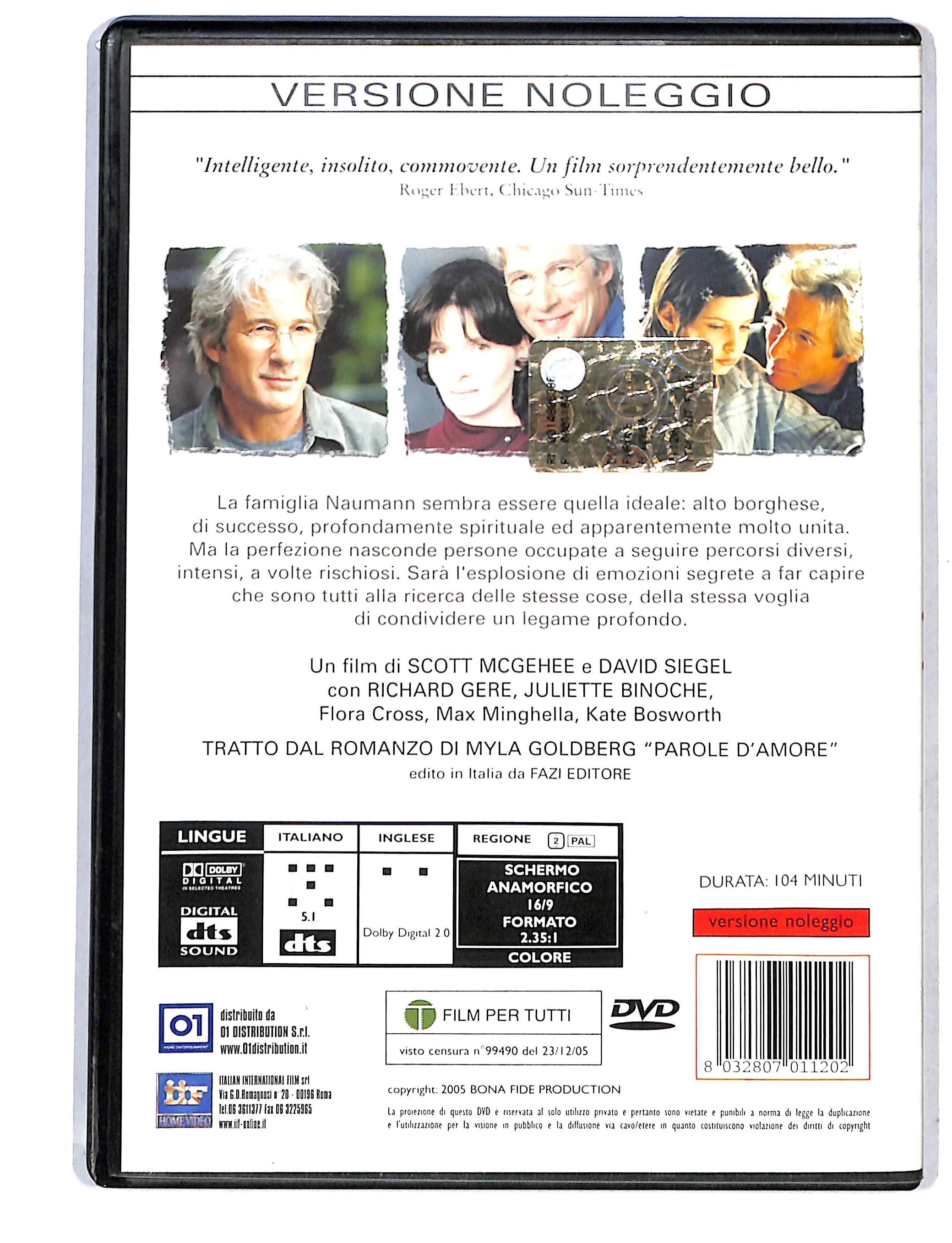 EBOND Parole d'amore NOLEGGIO DVD DB736625 - Image 2