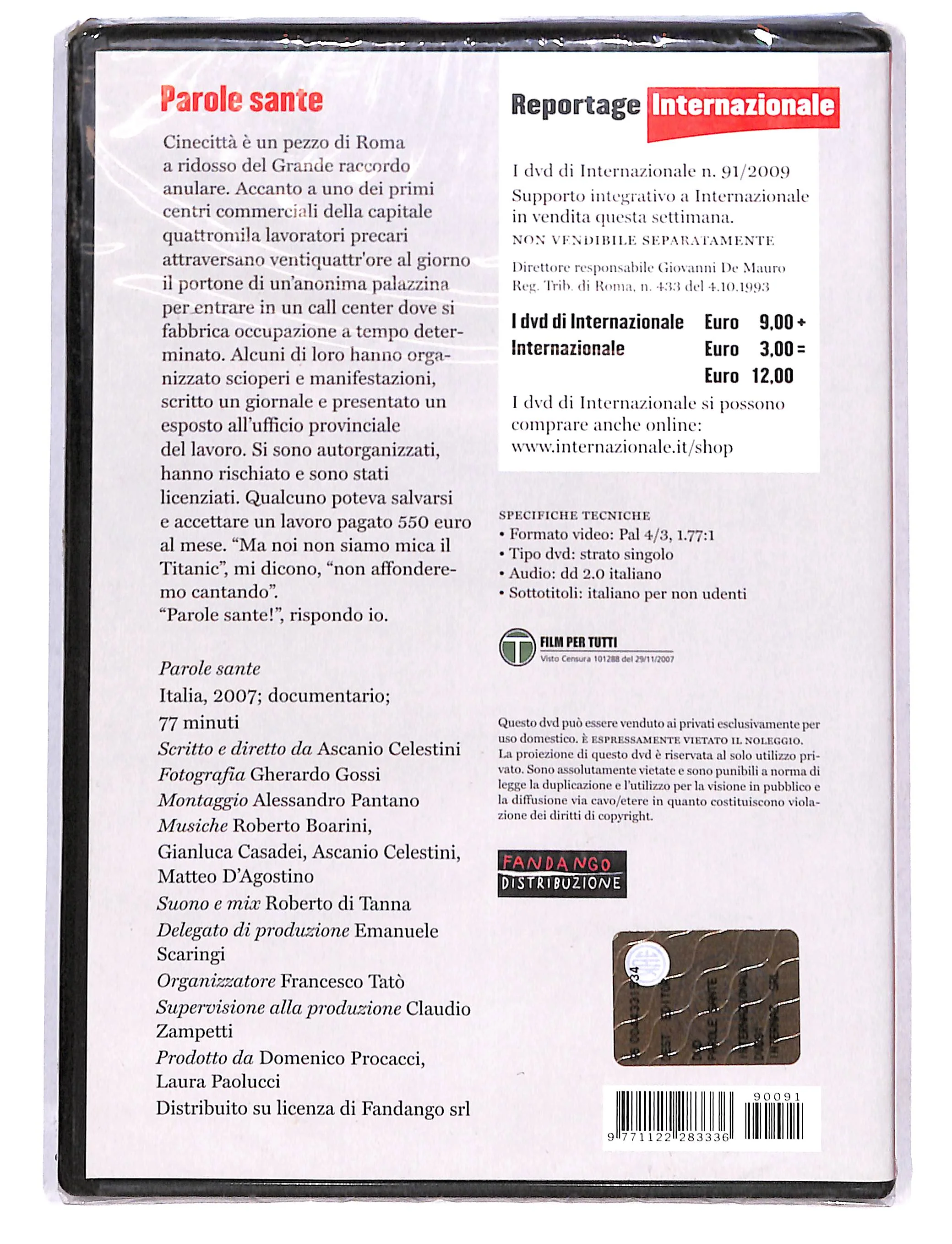 EBOND Parole Sante EDITORIALE DVD DB754619 - Image 2