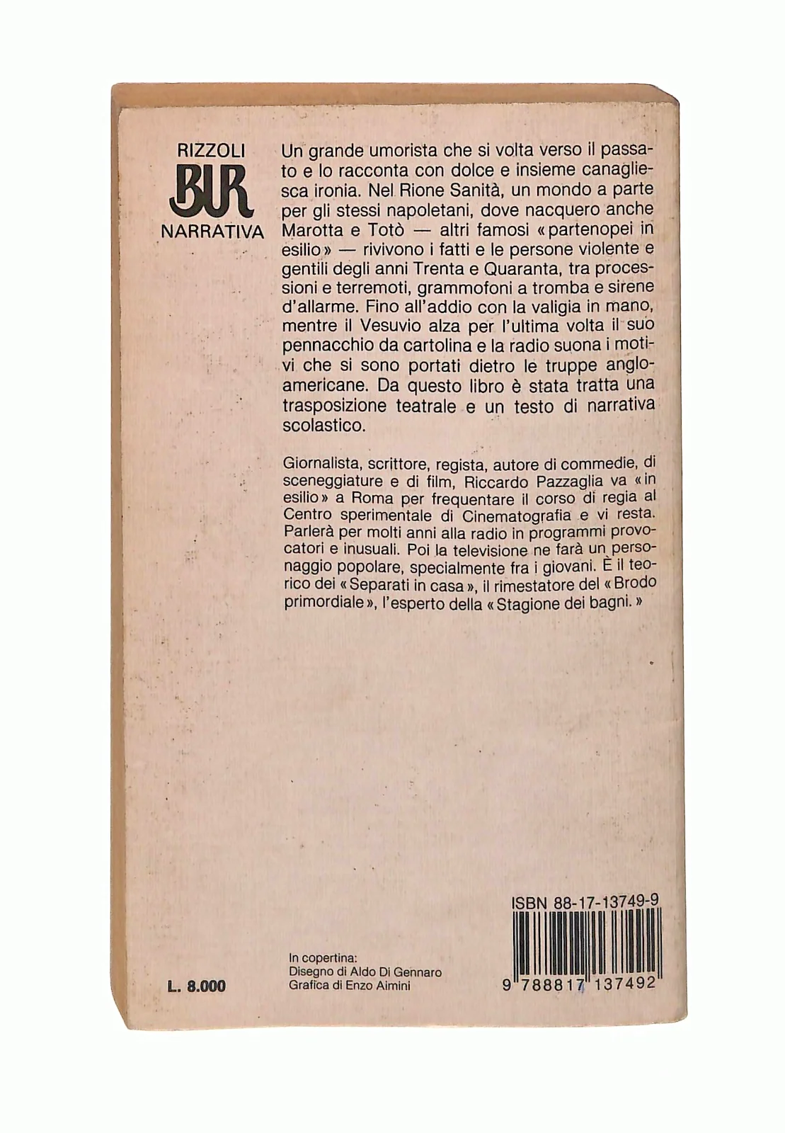 EBOND Partenopeo In Esilio Riccardo Pazzaglia Bur Rizzoli 1989 Libro LI046063 - Image 2