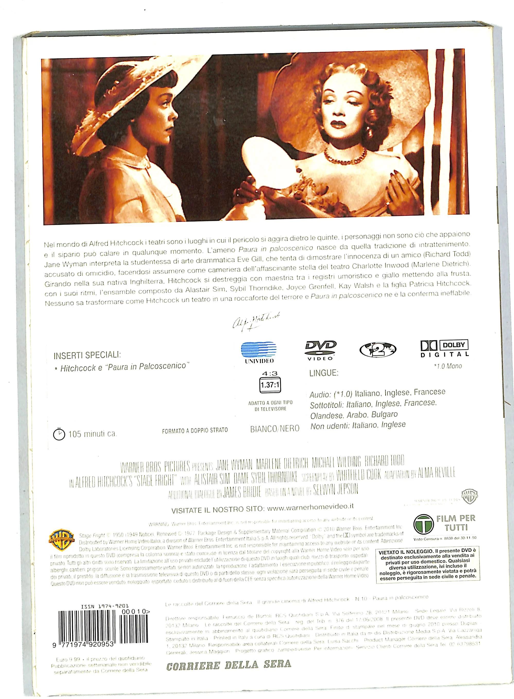 EBOND Paura in palcoscenico SLIPCASE EDITORIALE DVD DB729652 - Image 2