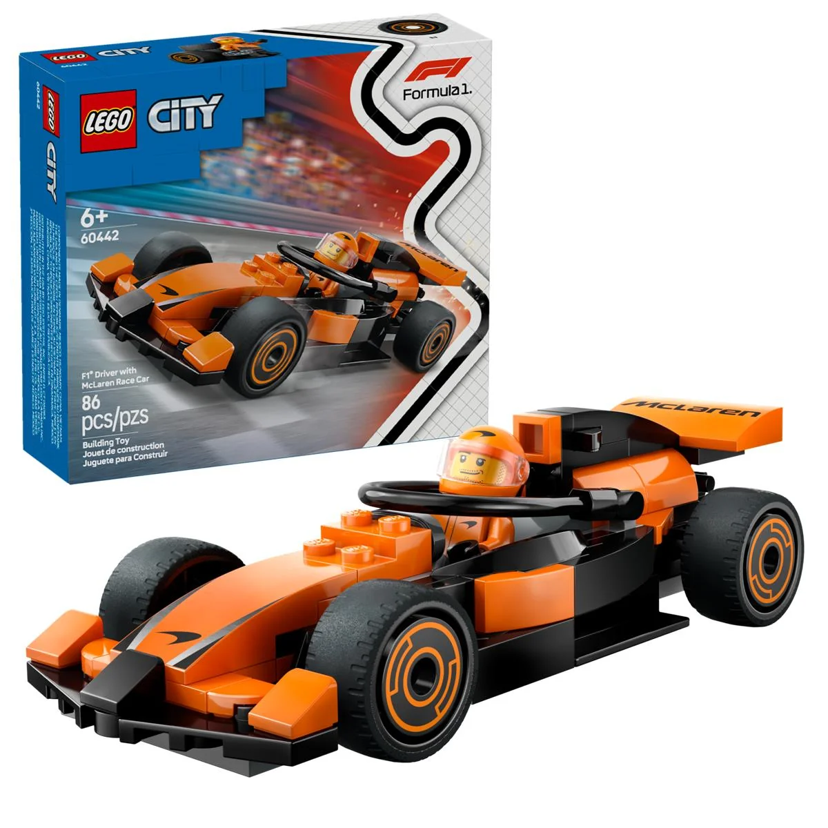 LEGO 60442 Pilota e monoposto McLaren F1® - Image 3